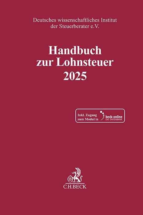 Vorderes Coverbild Handbuch zur Lohnsteuer 2025. LSt 2025