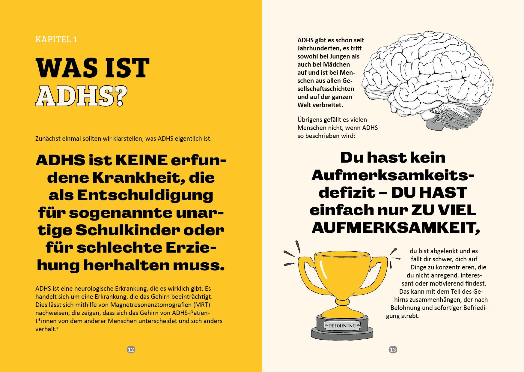 Beispielinhalt (Bild) ADHS und du: Entdecke dein einzigartiges Ich!