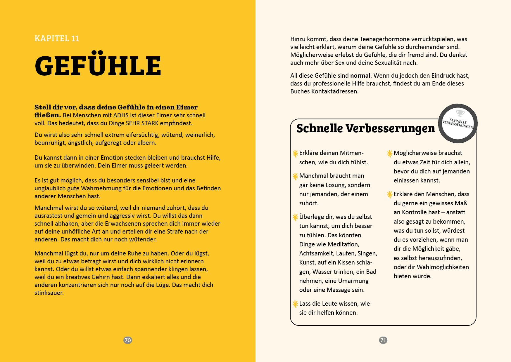 Beispielinhalt (Bild) ADHS und du: Entdecke dein einzigartiges Ich!