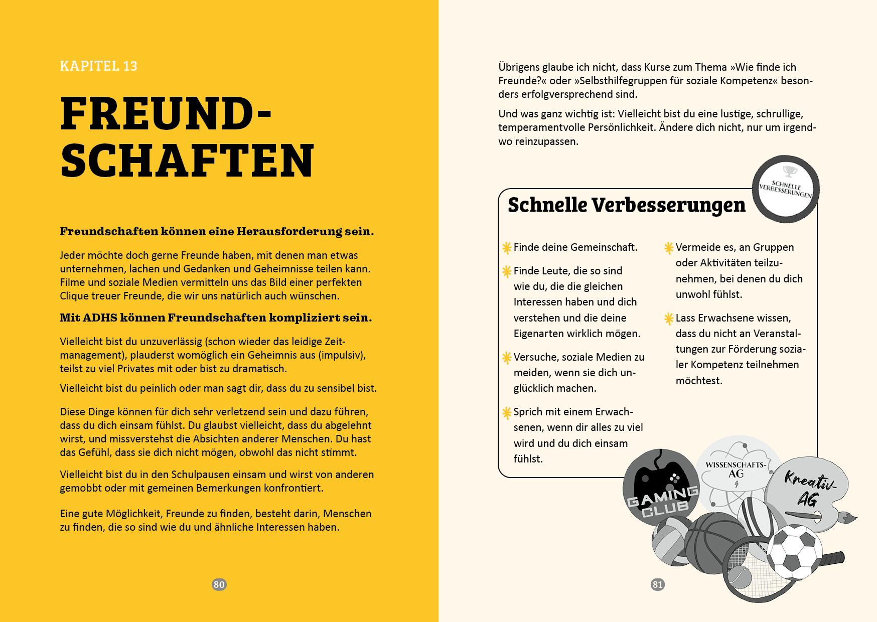 Beispielinhalt (Bild) ADHS und du: Entdecke dein einzigartiges Ich!