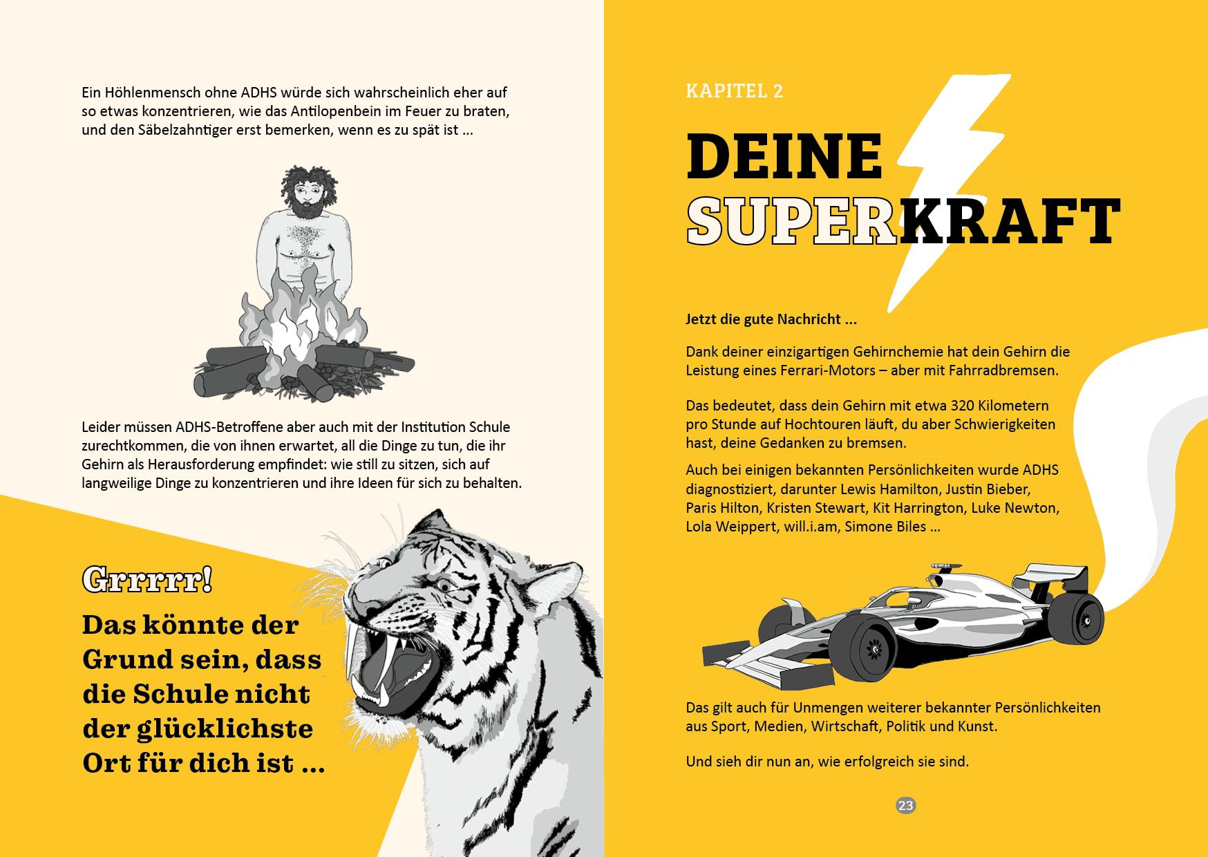 Beispielinhalt (Bild) ADHS und du: Entdecke dein einzigartiges Ich!