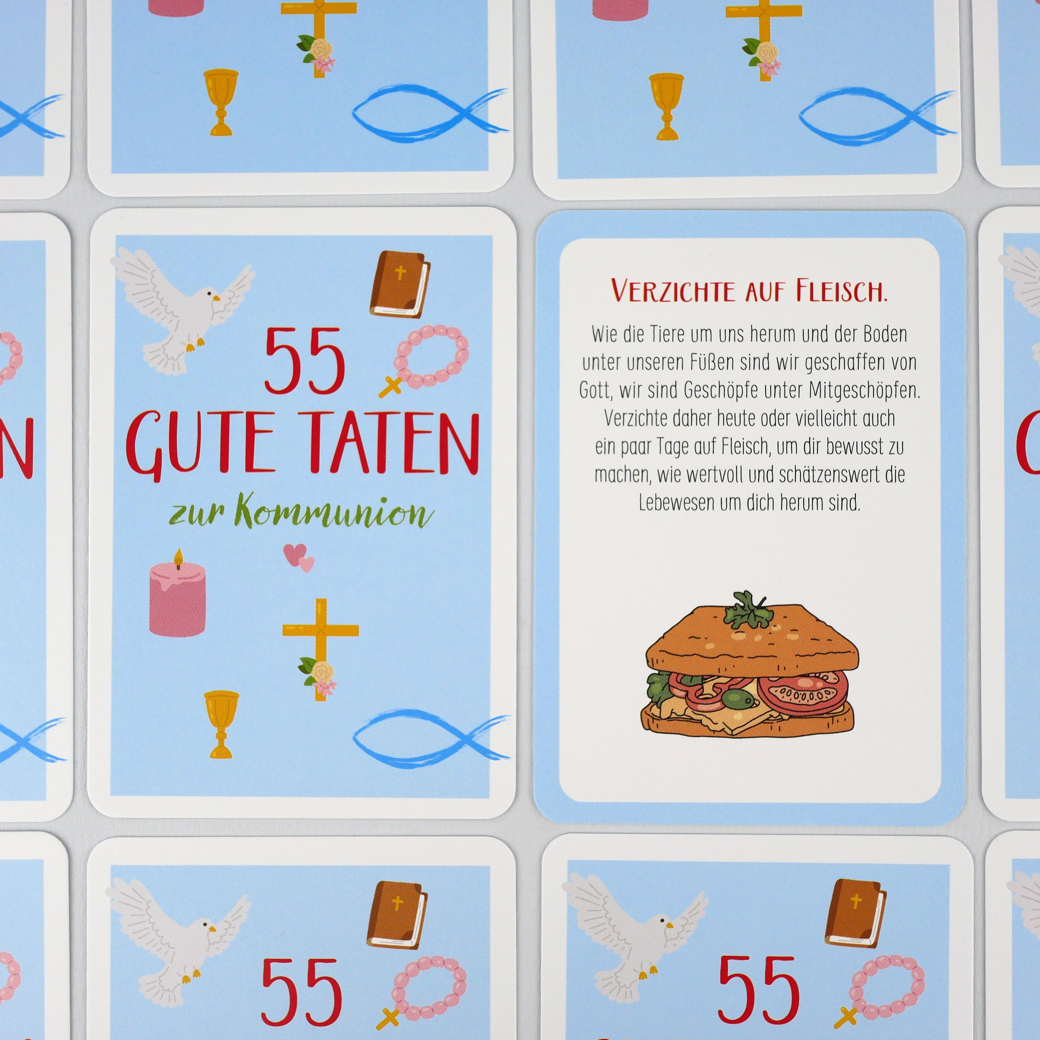 Beispielinhalt (Bild) 55 gute Taten zur Kommunion