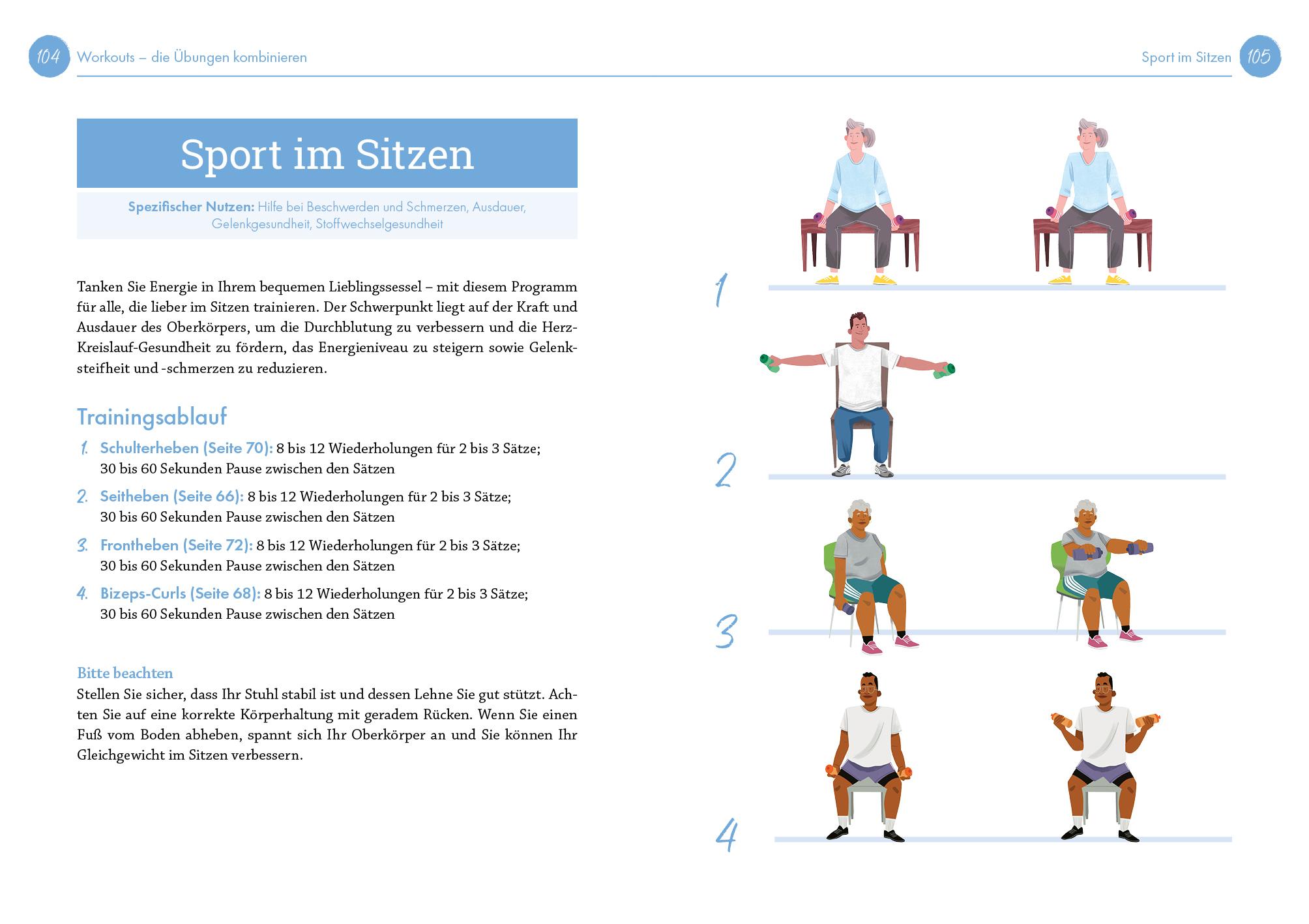 Beispielinhalt (Bild) Nur 10 Minuten - Krafttraining für Senioren