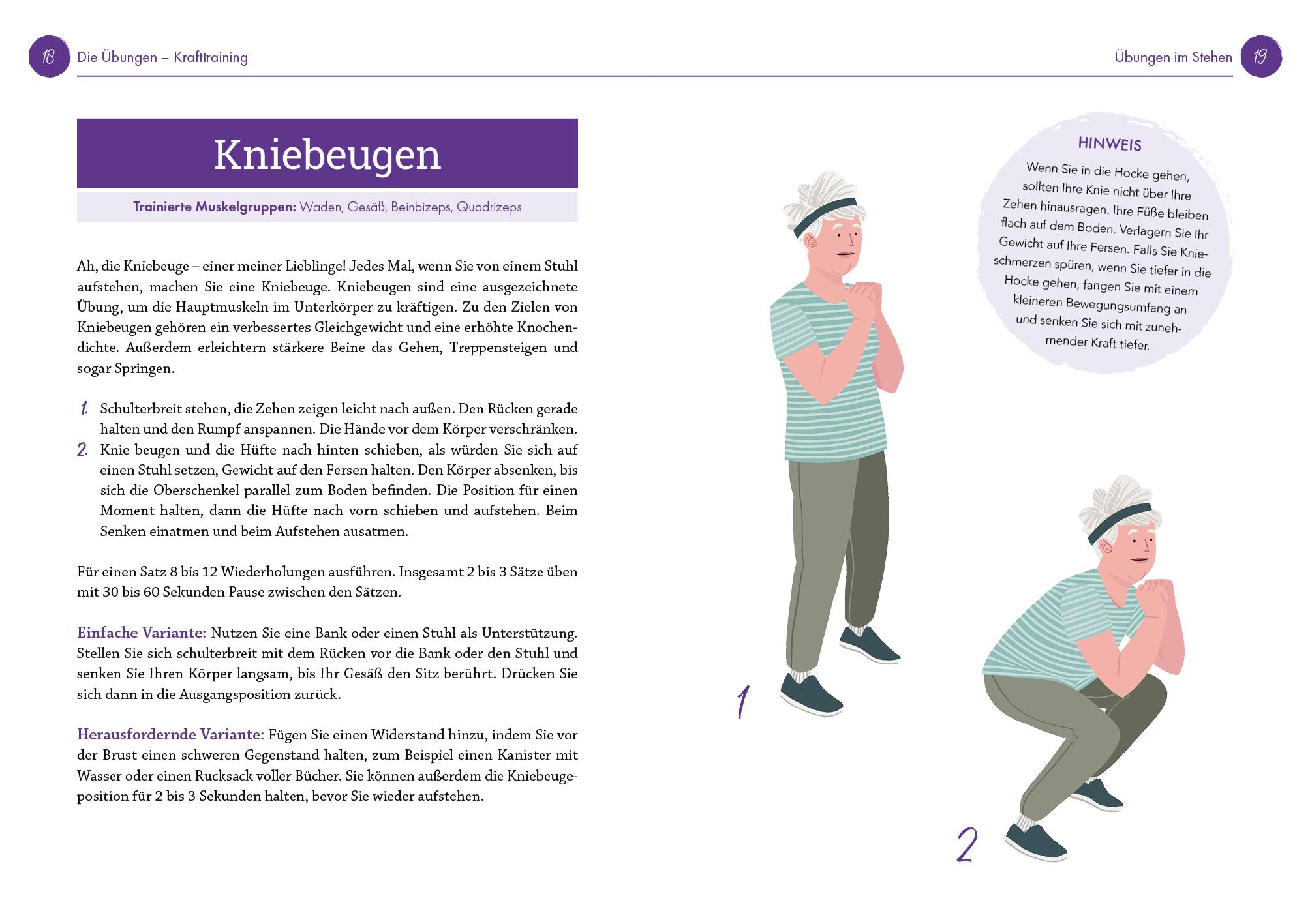Beispielinhalt (Bild) Nur 10 Minuten - Krafttraining für Senioren