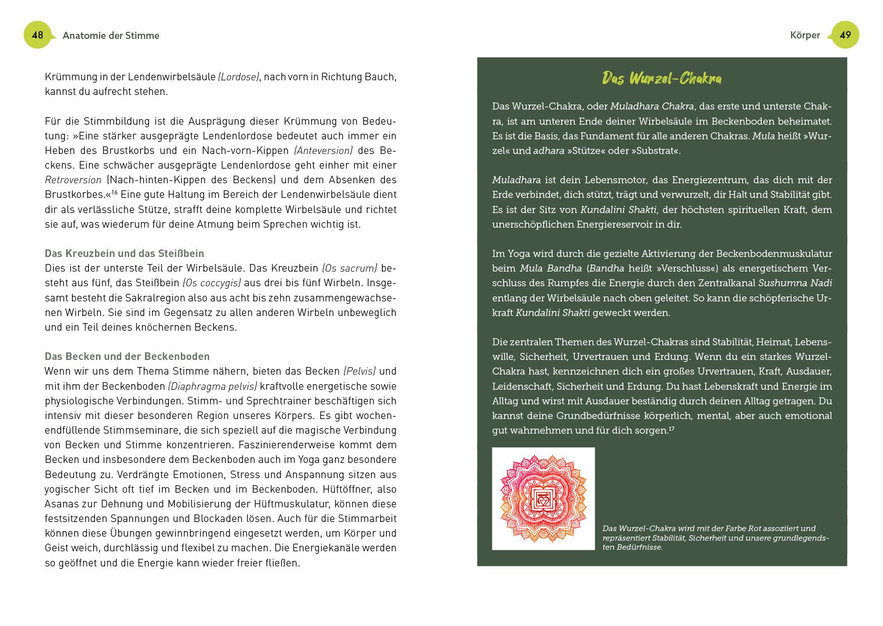 Beispielinhalt (Bild) Die Kraft der Sprache im Yoga