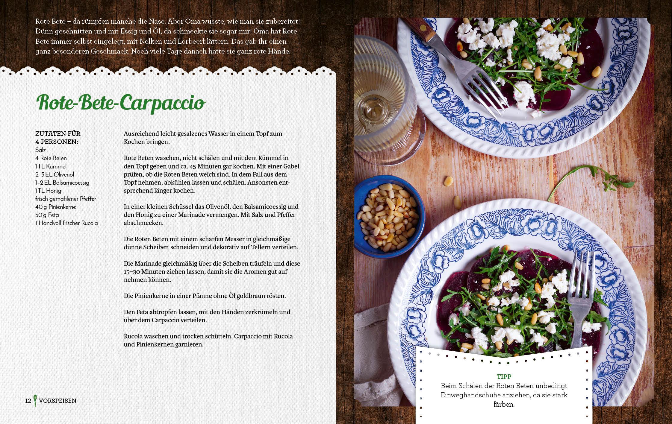 Beispielinhalt (Bild) Omas vegetarische Küche