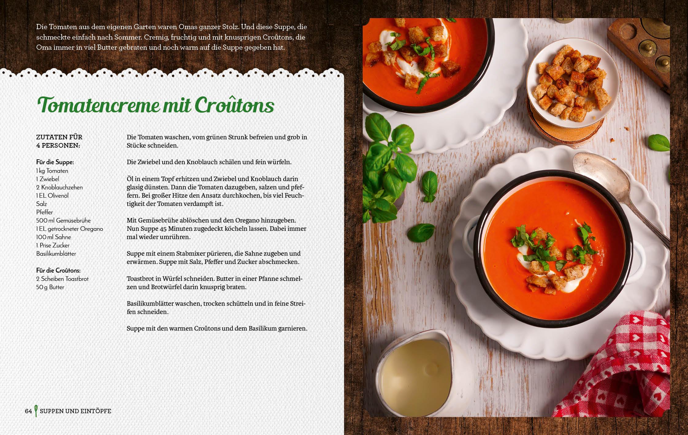 Beispielinhalt (Bild) Omas vegetarische Küche