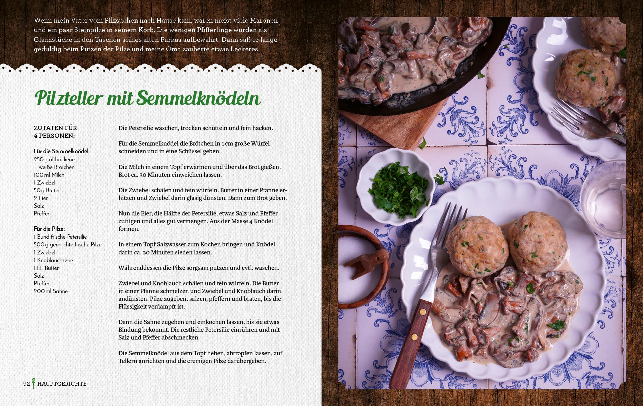 Beispielinhalt (Bild) Omas vegetarische Küche