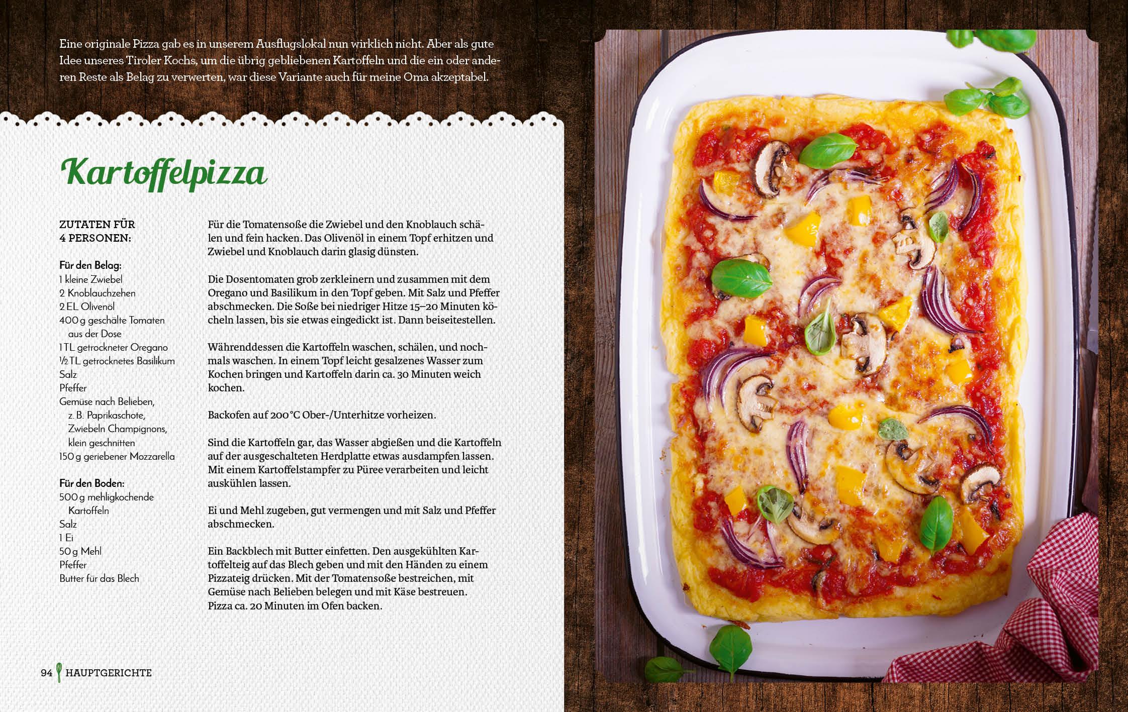 Beispielinhalt (Bild) Omas vegetarische Küche