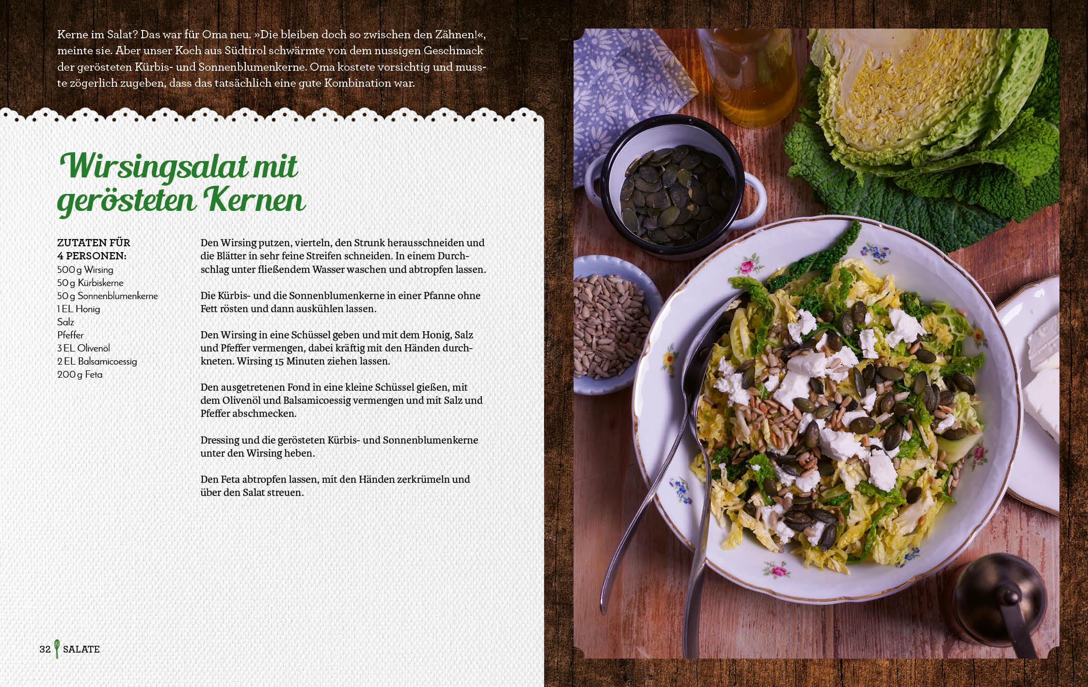 Beispielinhalt (Bild) Omas vegetarische Küche