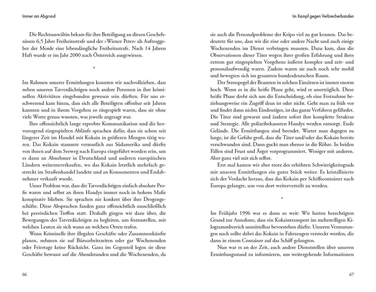 Beispielinhalt (Bild) Immer am Abgrund