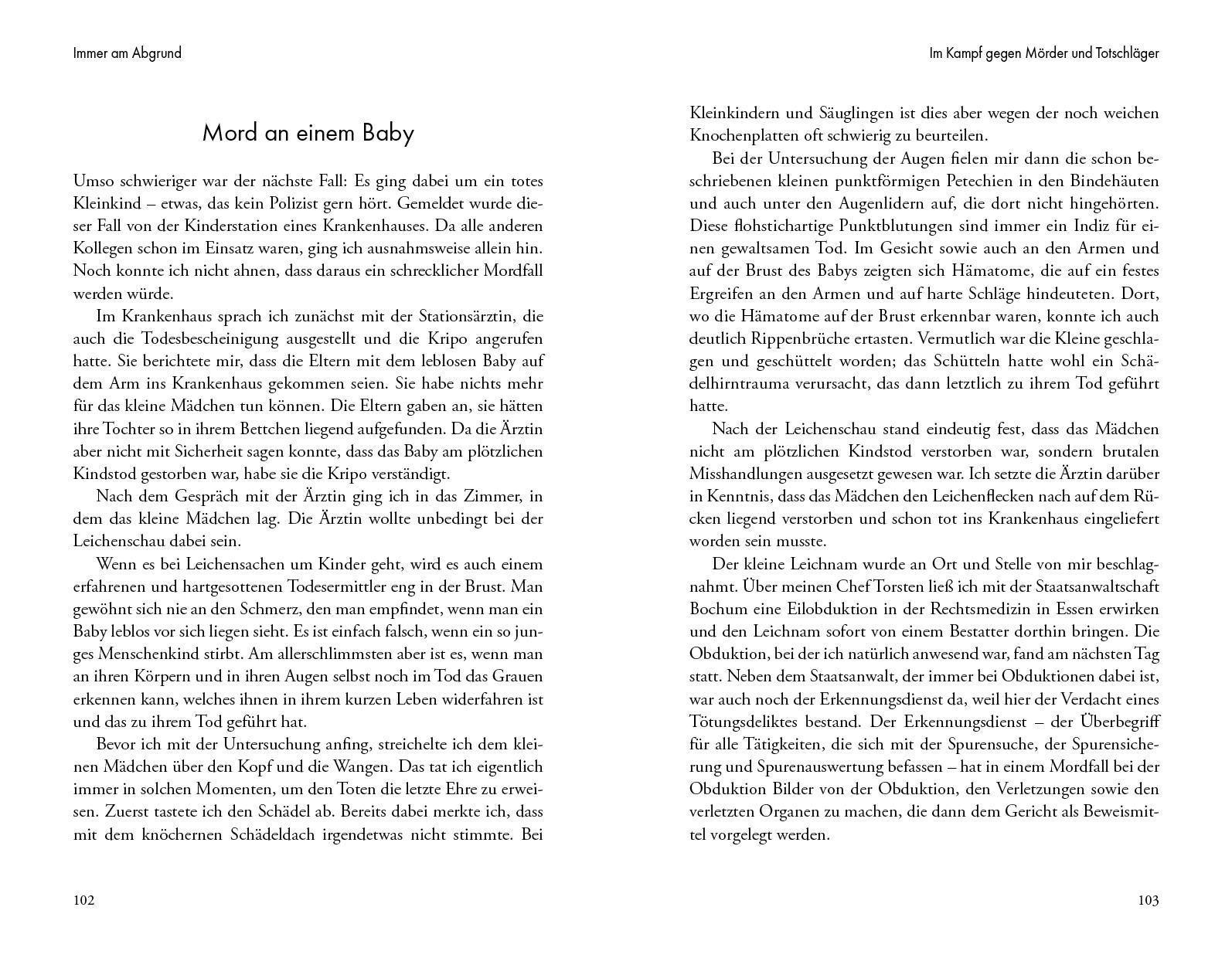 Beispielinhalt (Bild) Immer am Abgrund