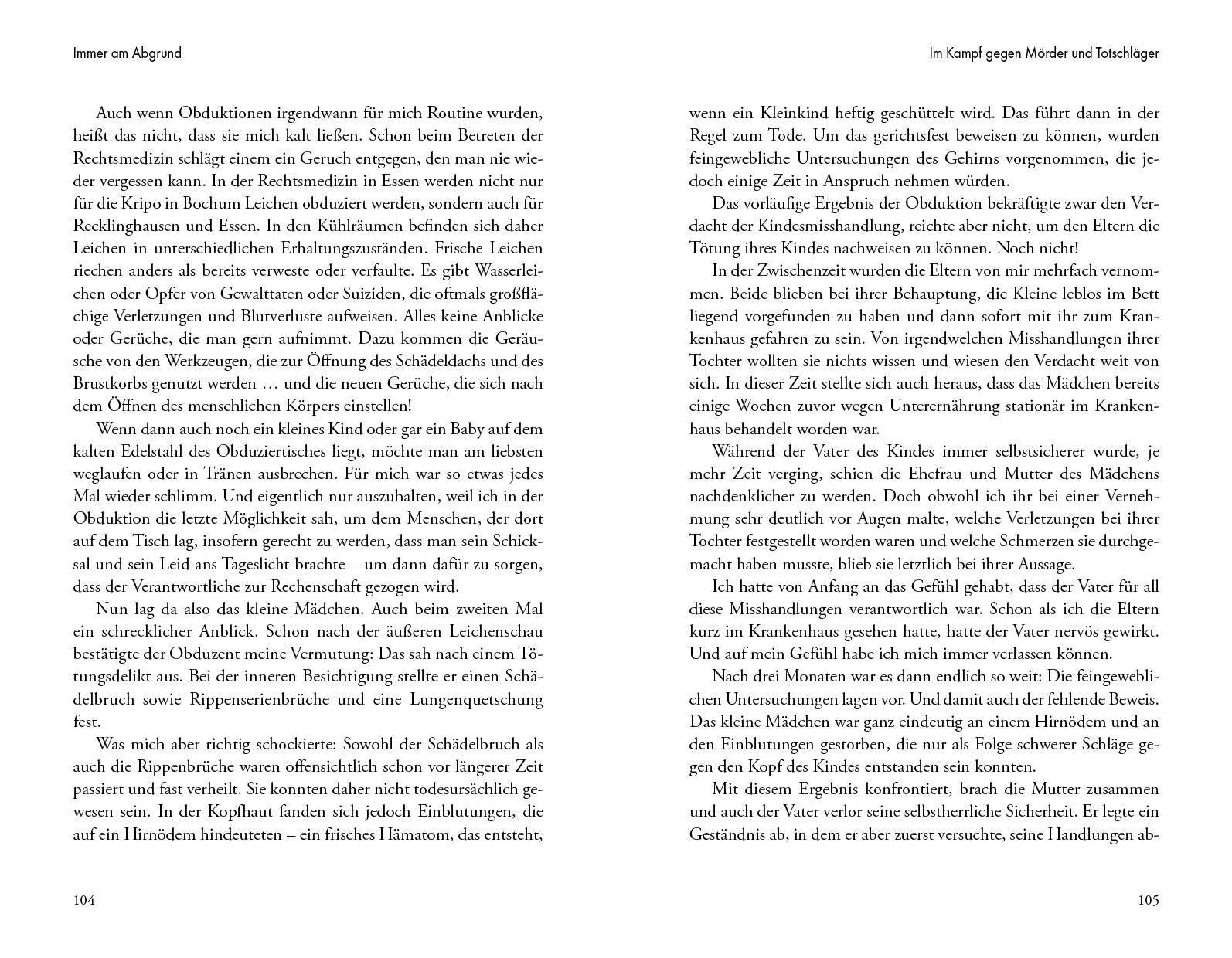 Beispielinhalt (Bild) Immer am Abgrund