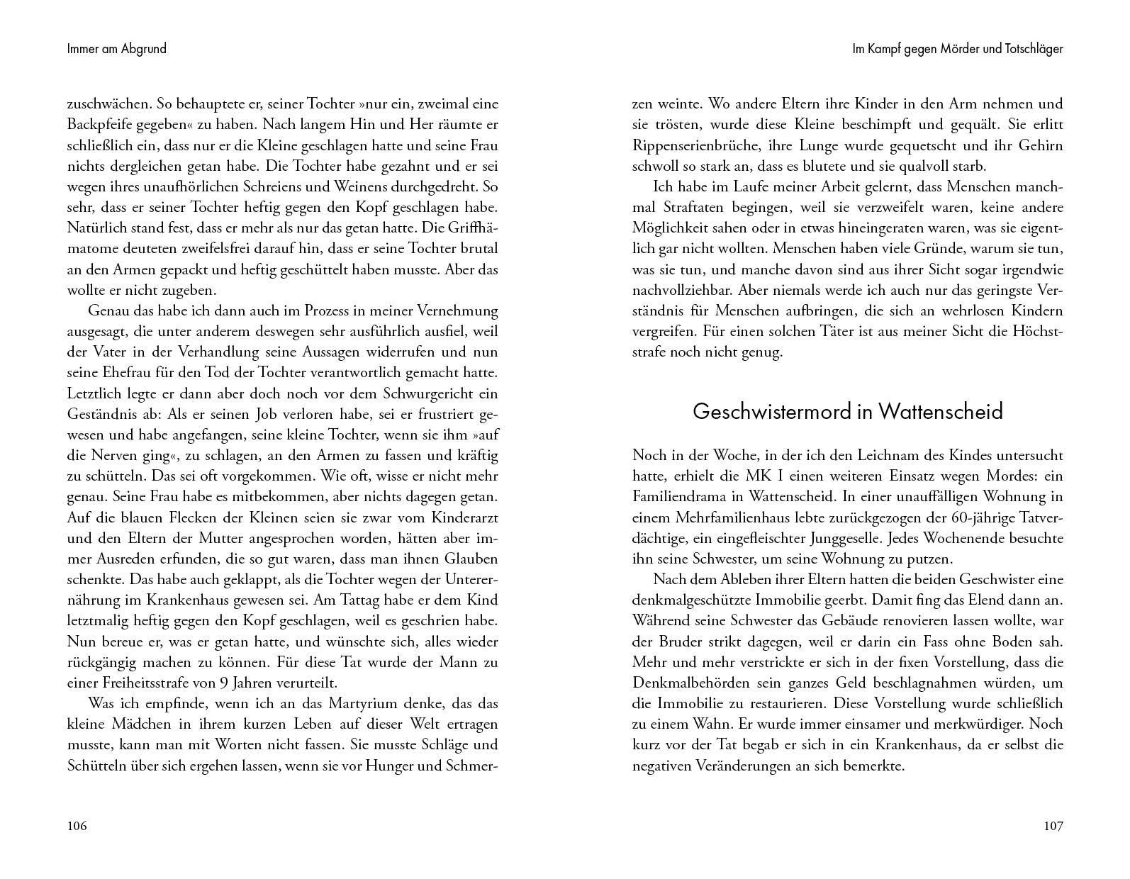 Beispielinhalt (Bild) Immer am Abgrund