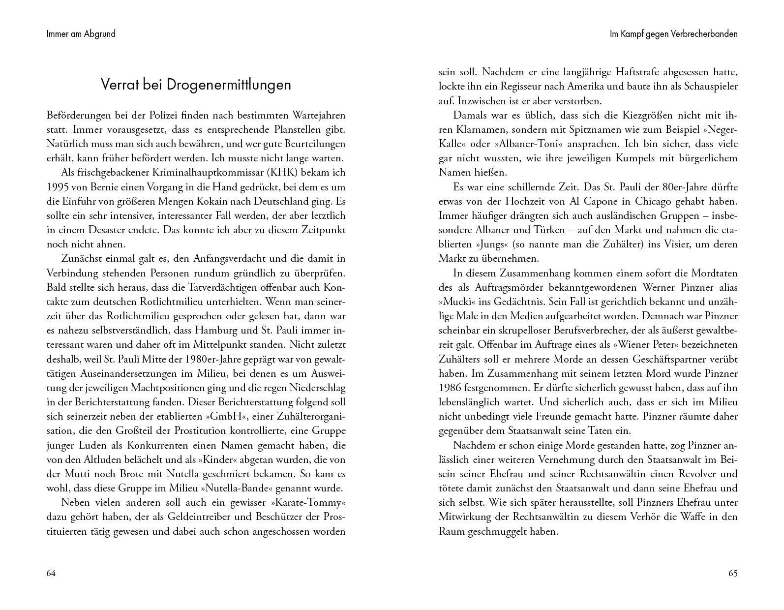 Beispielinhalt (Bild) Immer am Abgrund