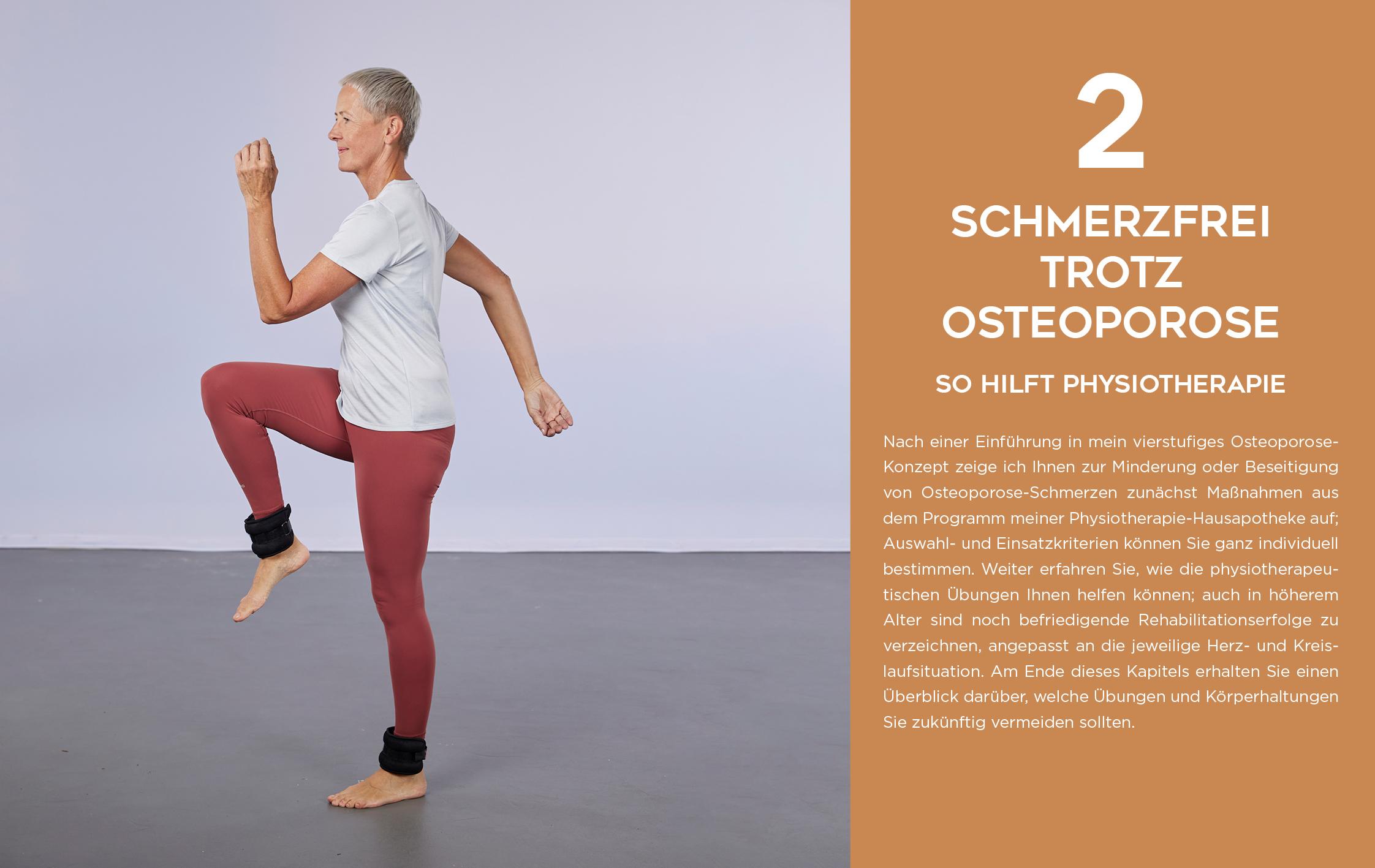 Beispielinhalt (Bild) Osteoporose - Physiotherapie für starke Knochen