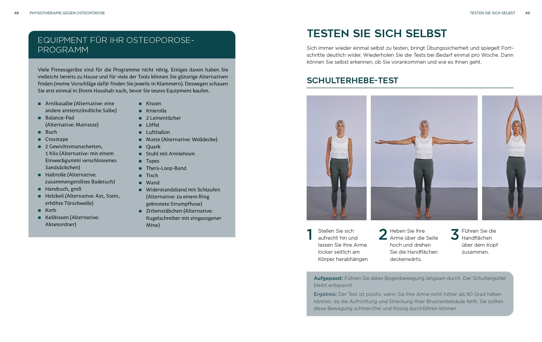 Beispielinhalt (Bild) Osteoporose - Physiotherapie für starke Knochen