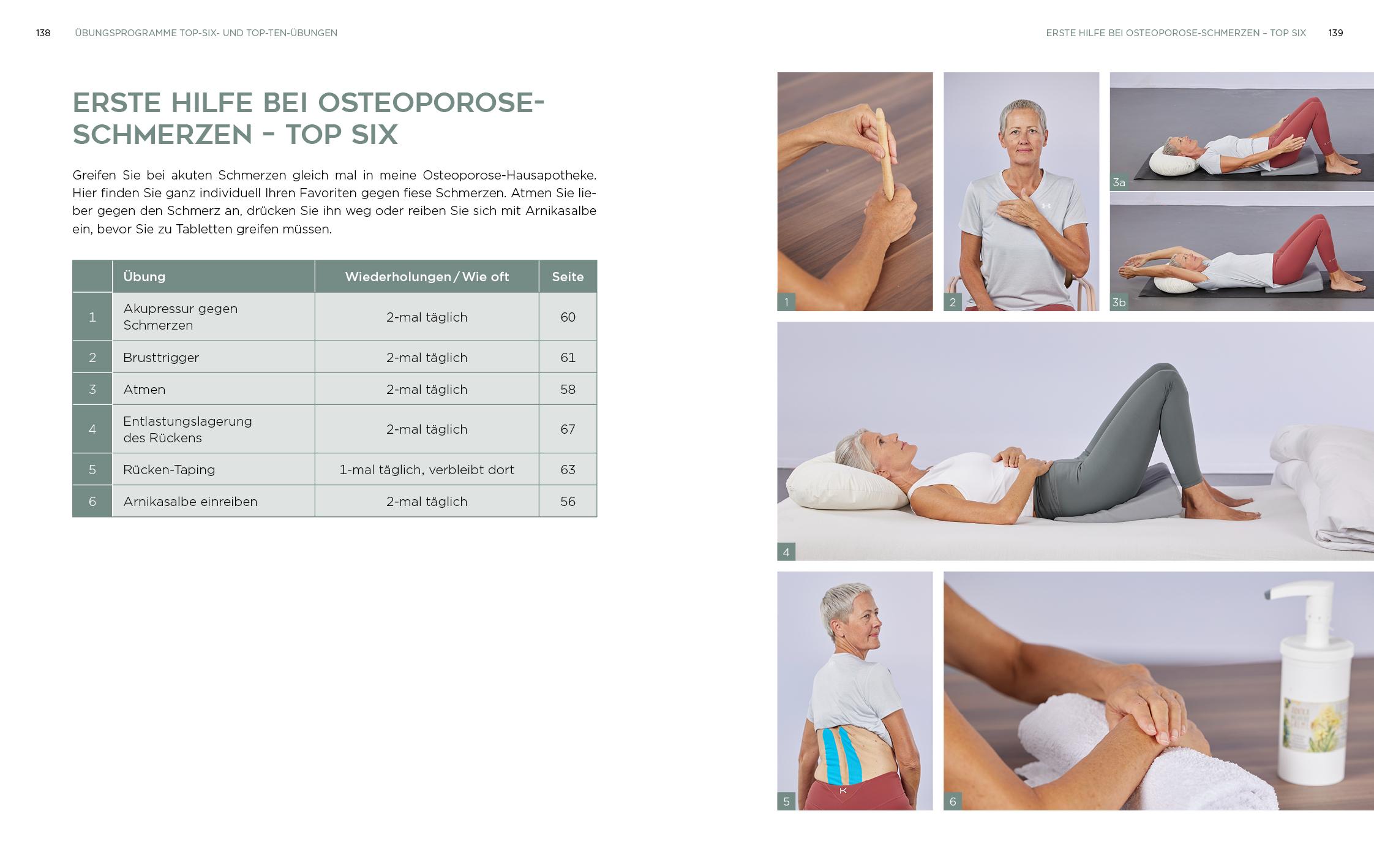 Beispielinhalt (Bild) Osteoporose - Physiotherapie für starke Knochen