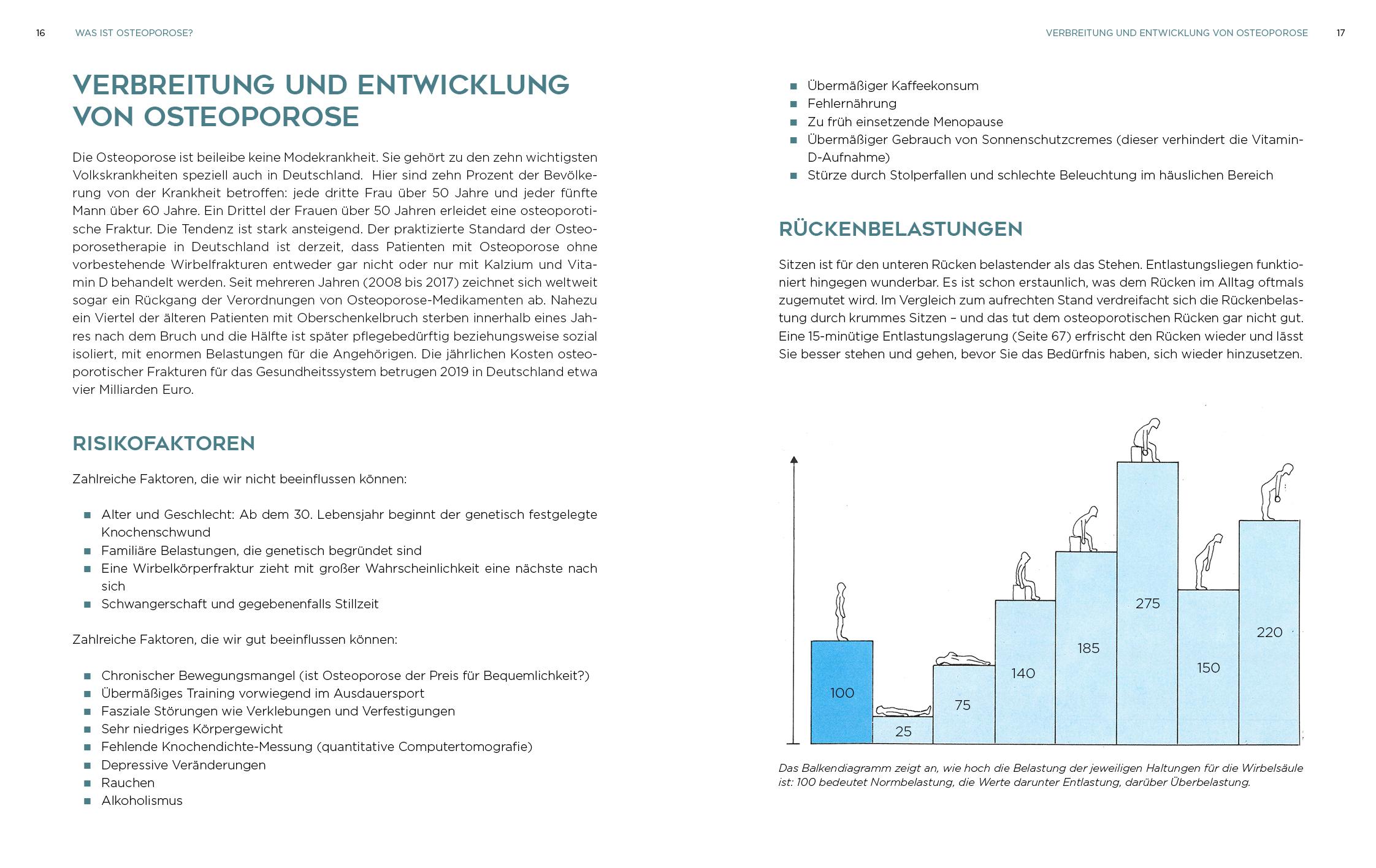 Beispielinhalt (Bild) Osteoporose - Physiotherapie für starke Knochen