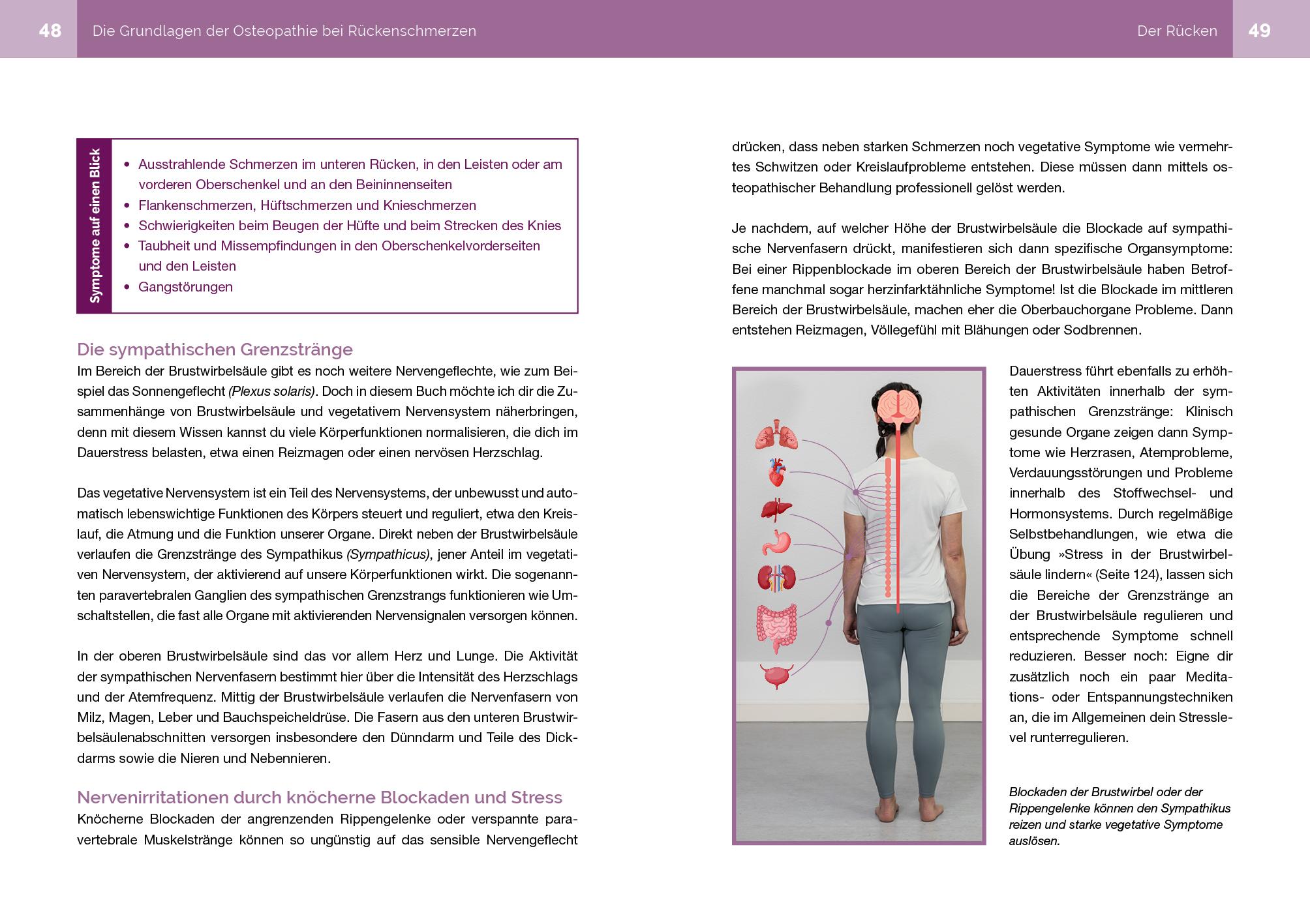 Beispielinhalt (Bild) Osteopathie für zu Hause - Rücken