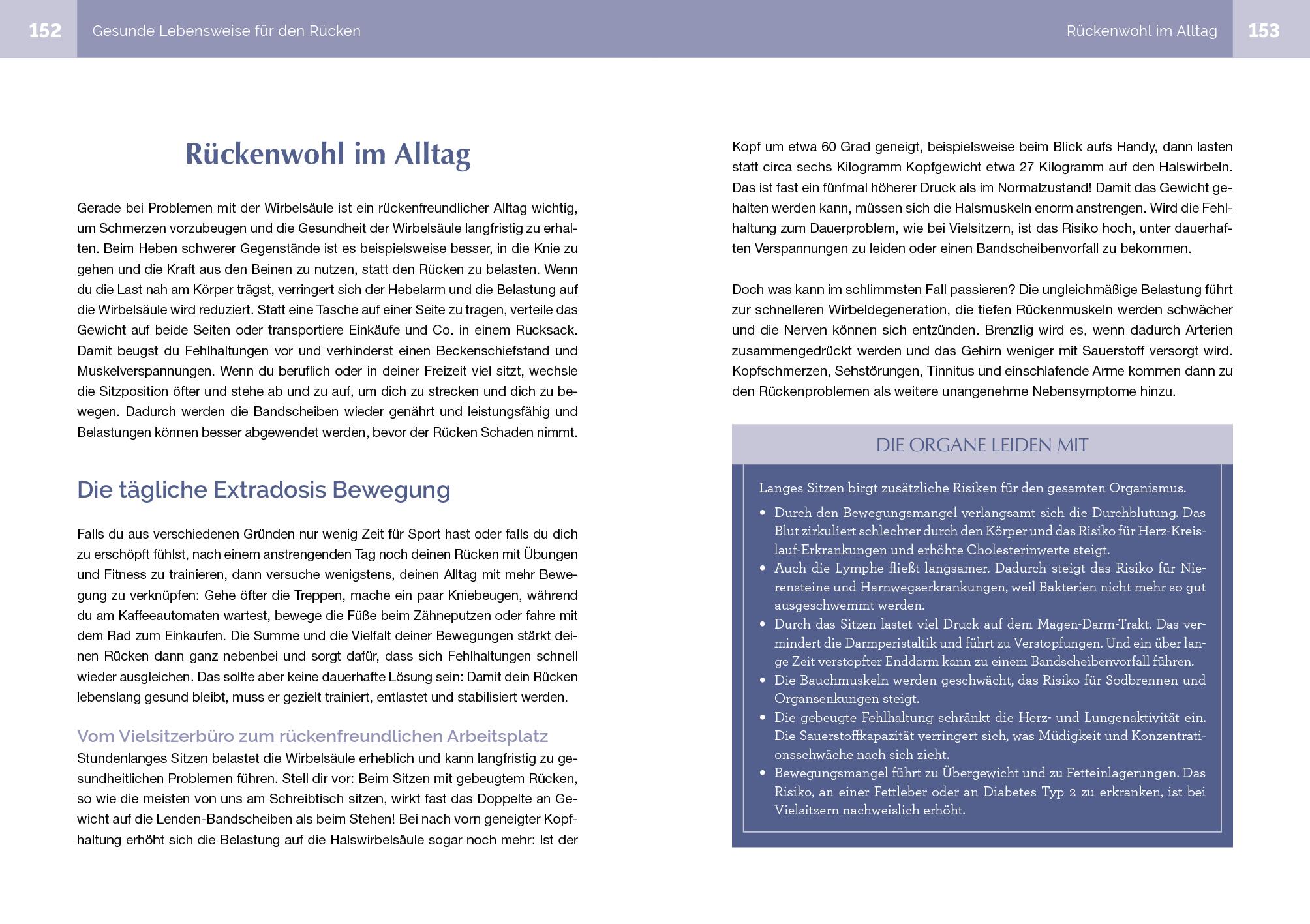 Beispielinhalt (Bild) Osteopathie für zu Hause - Rücken