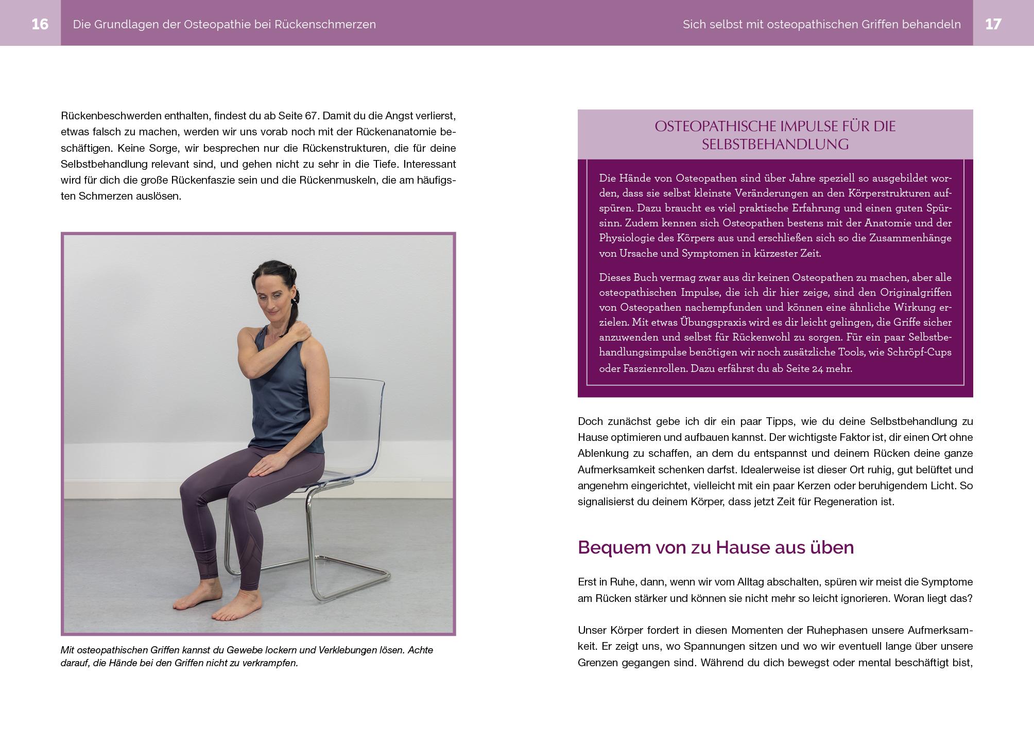 Beispielinhalt (Bild) Osteopathie für zu Hause - Rücken