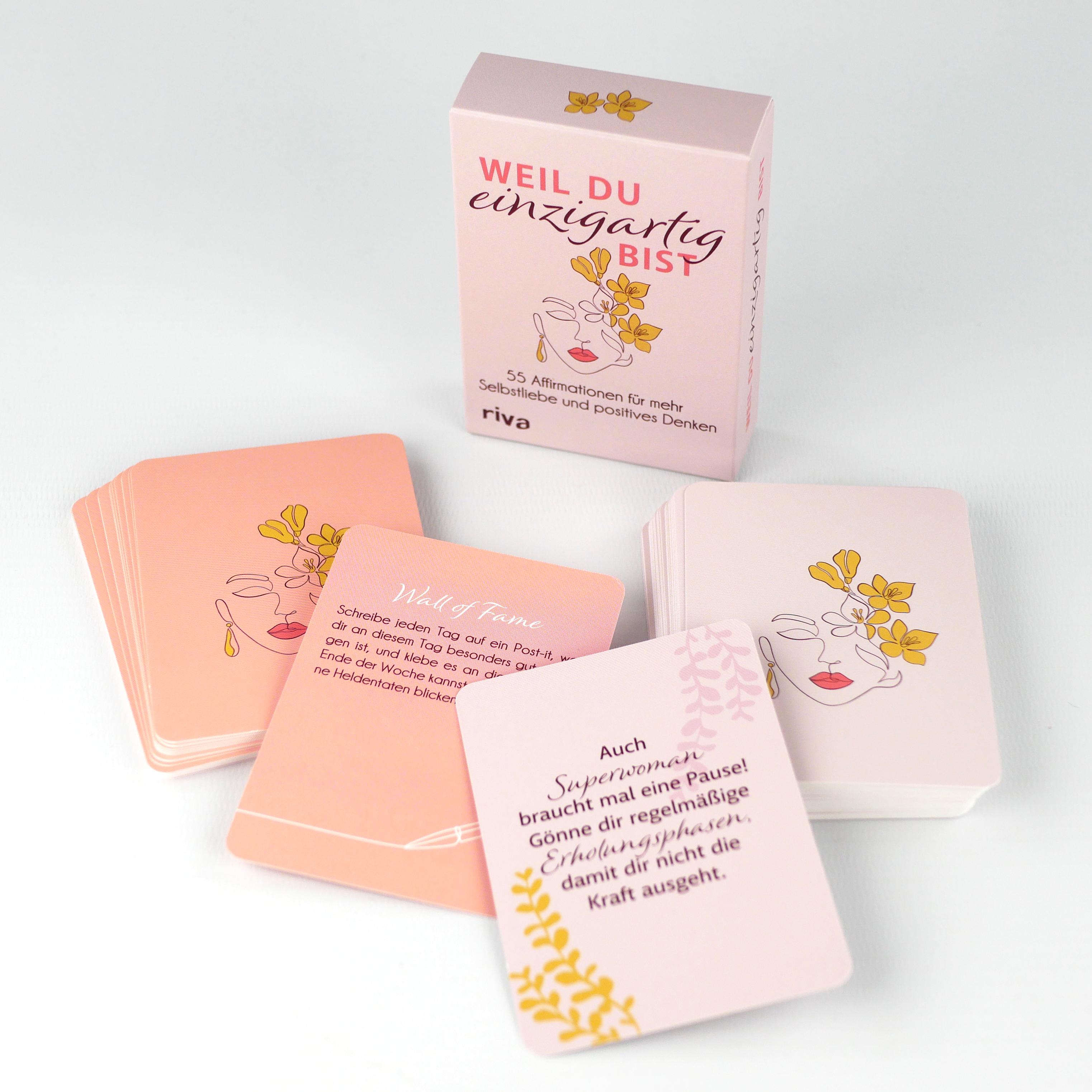 Beispielinhalt (Bild) Weil du einzigartig bist - 55 Affirmationen für mehr Selbstliebe und positives Denken