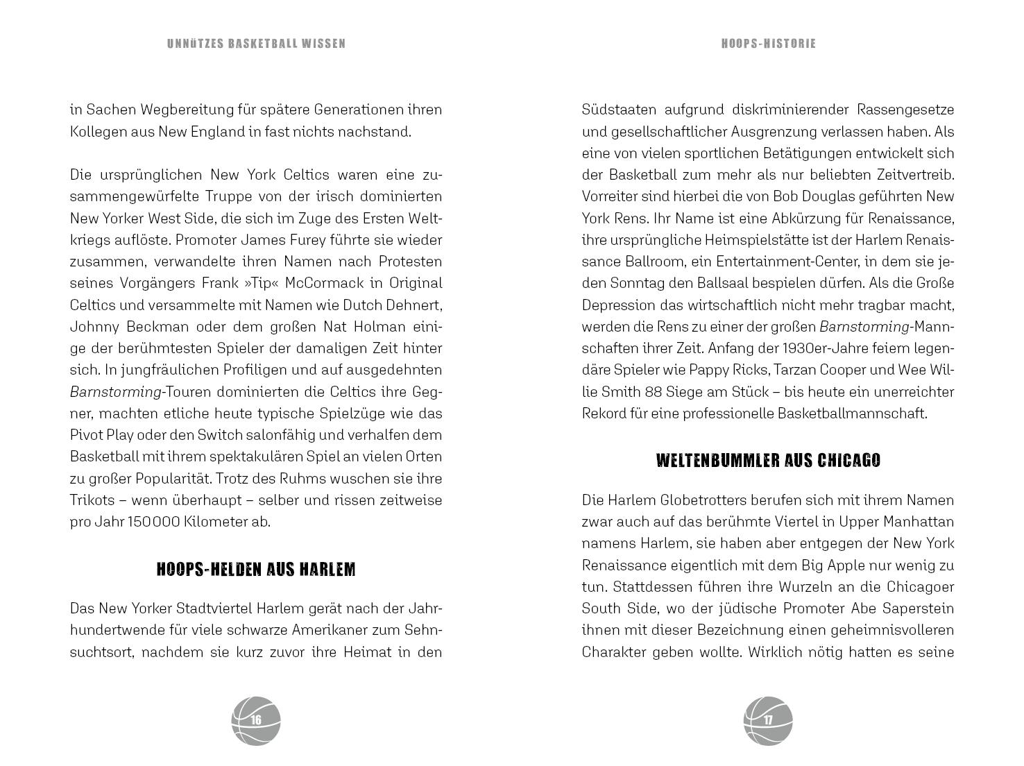 Beispielinhalt (Bild) Unnützes Basketball Wissen