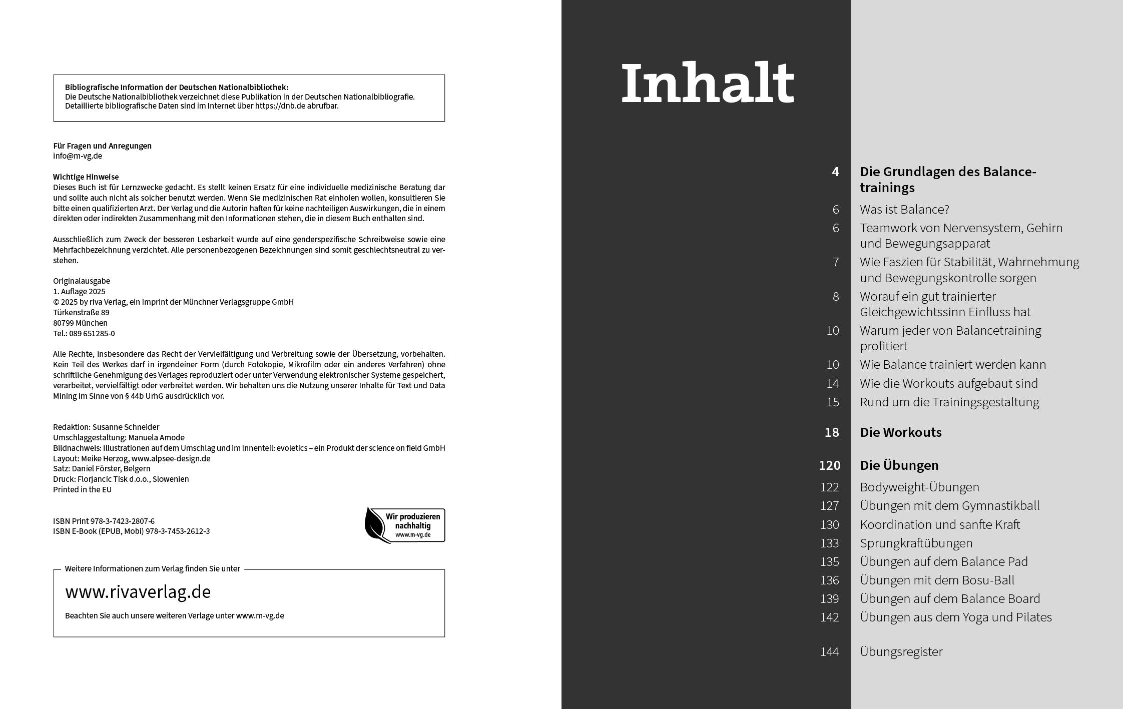 Beispielinhalt (Bild) 50 Workouts - Balance