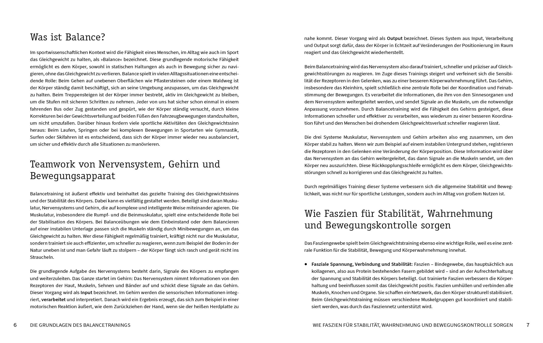 Beispielinhalt (Bild) 50 Workouts - Balance