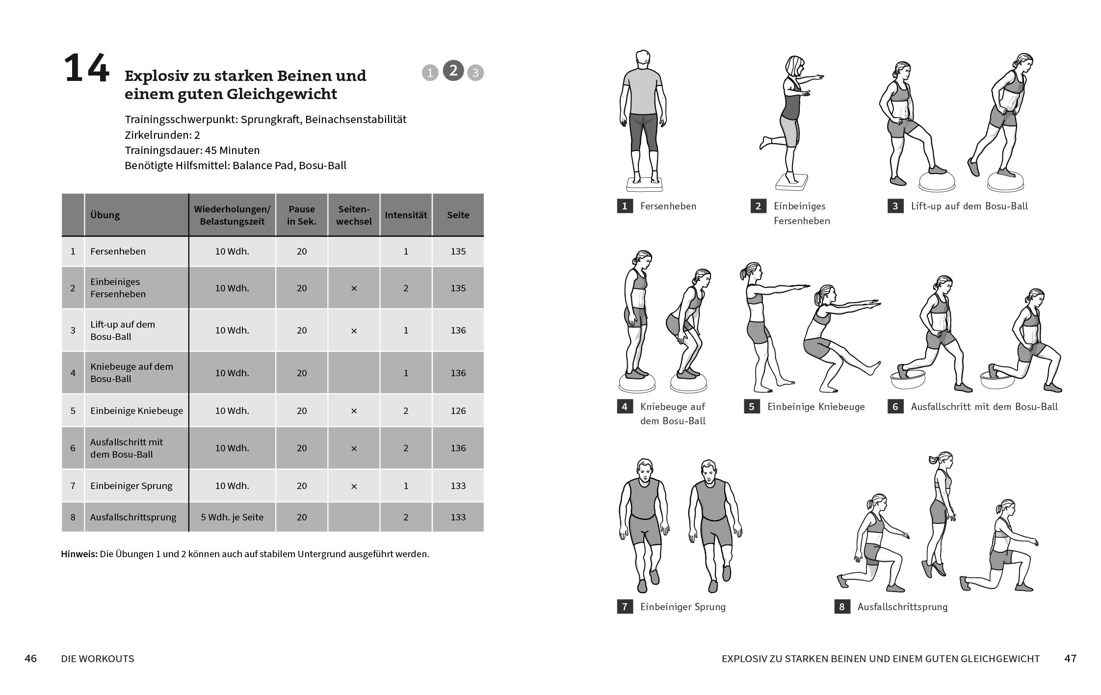 Beispielinhalt (Bild) 50 Workouts - Balance