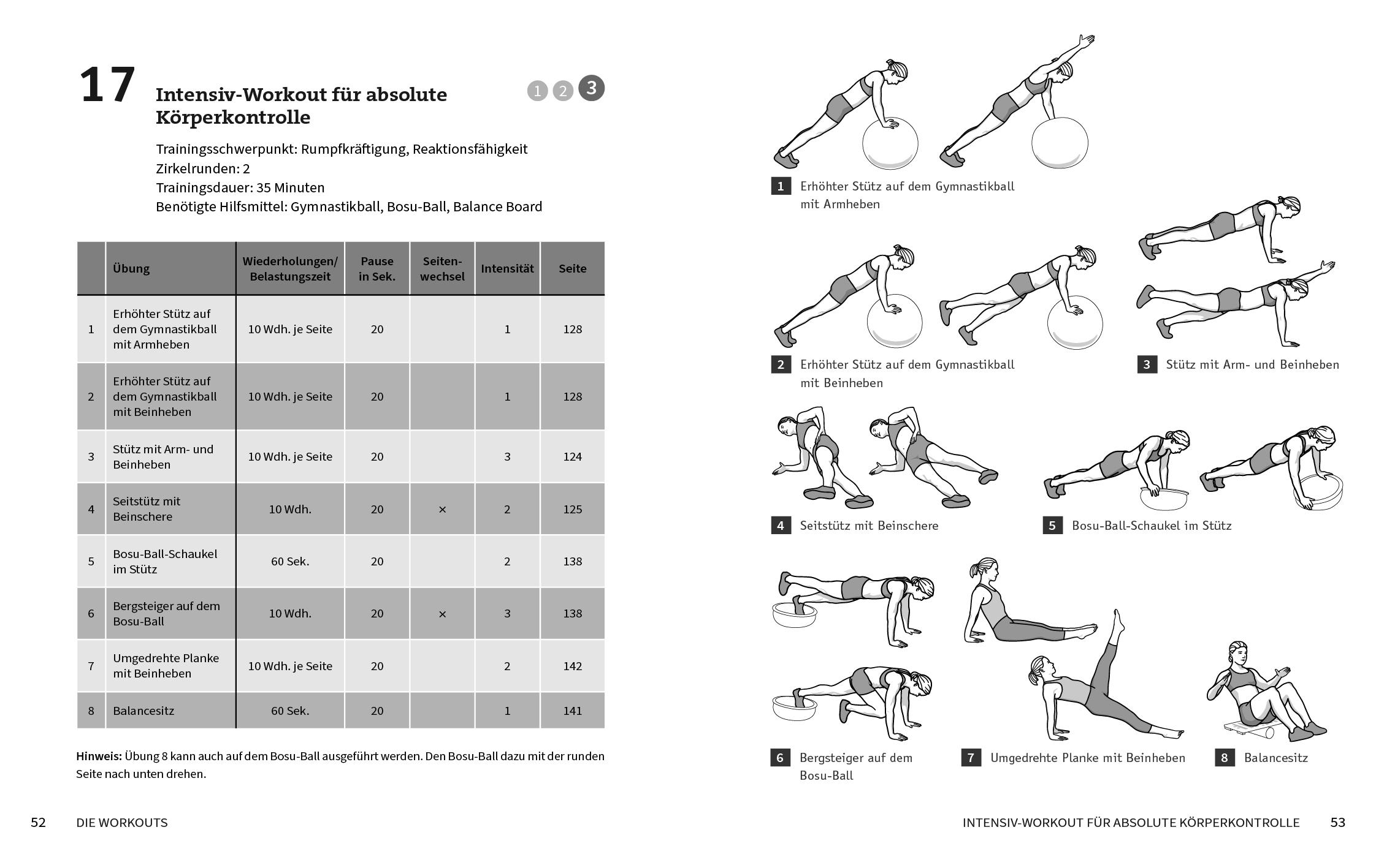 Beispielinhalt (Bild) 50 Workouts - Balance