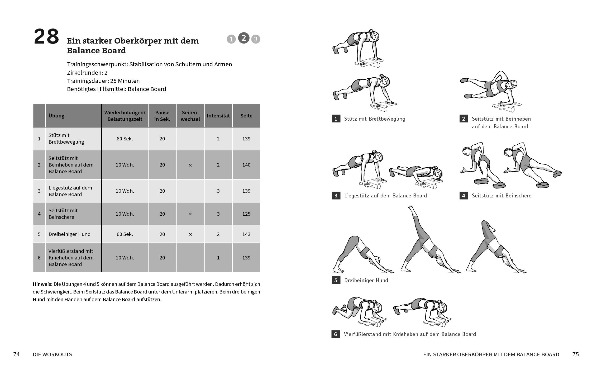 Beispielinhalt (Bild) 50 Workouts - Balance
