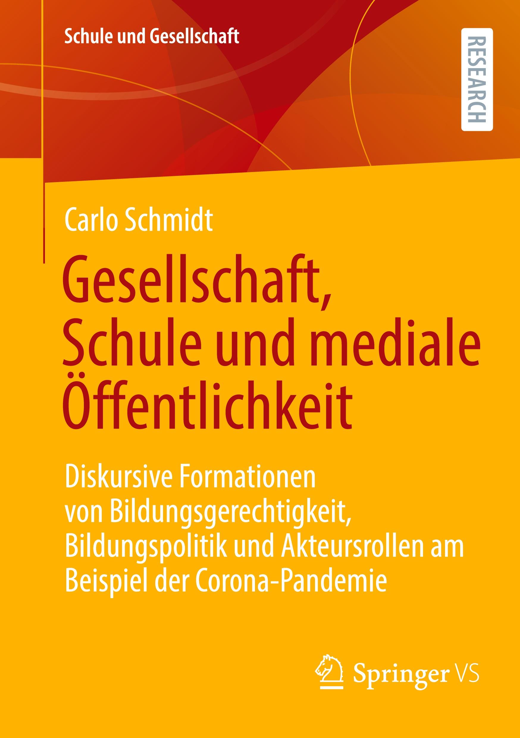 Vorderes Coverbild Gesellschaft, Schule und mediale Öffentlichkeit
