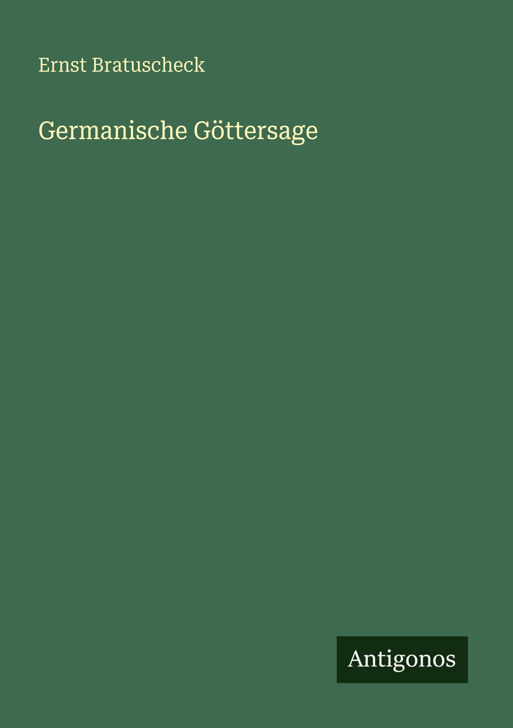 Vorderes Coverbild Germanische Göttersage