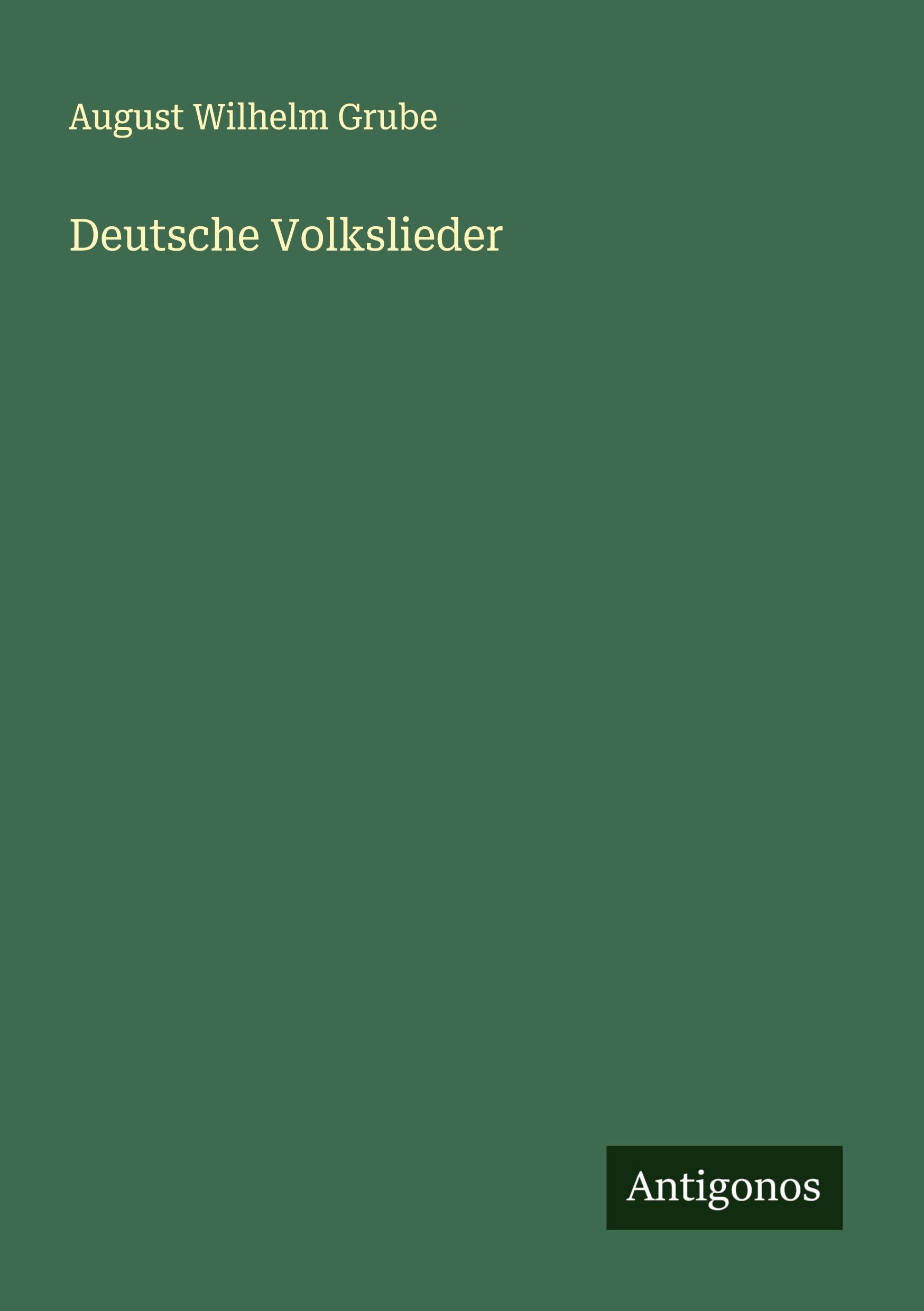 Vorderes Coverbild Deutsche Volkslieder