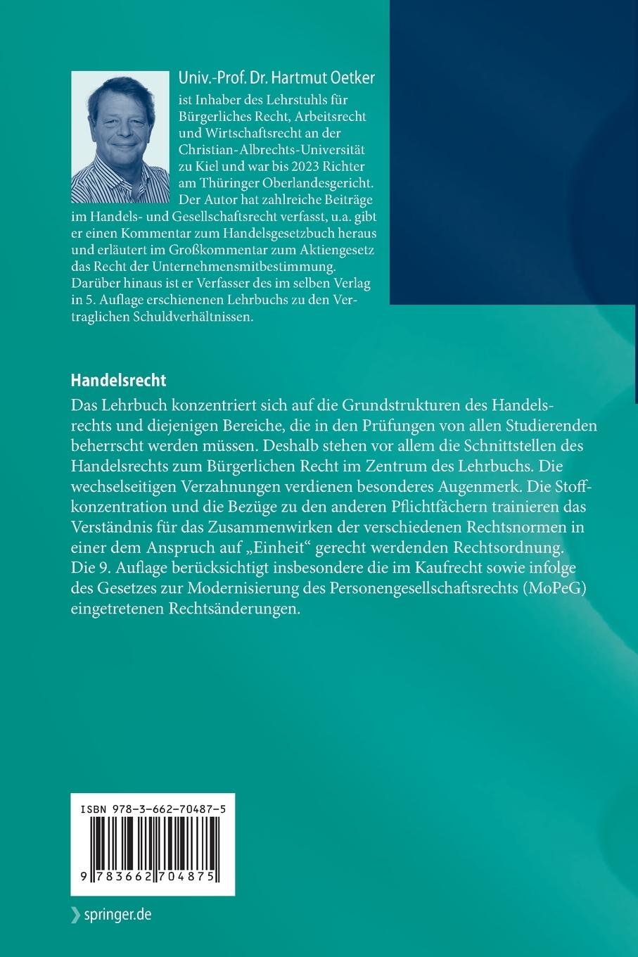 Rückseitencover Handelsrecht