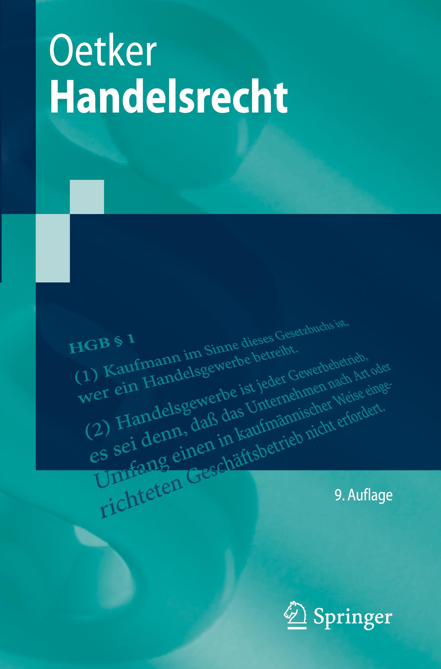 Vorderes Coverbild Handelsrecht