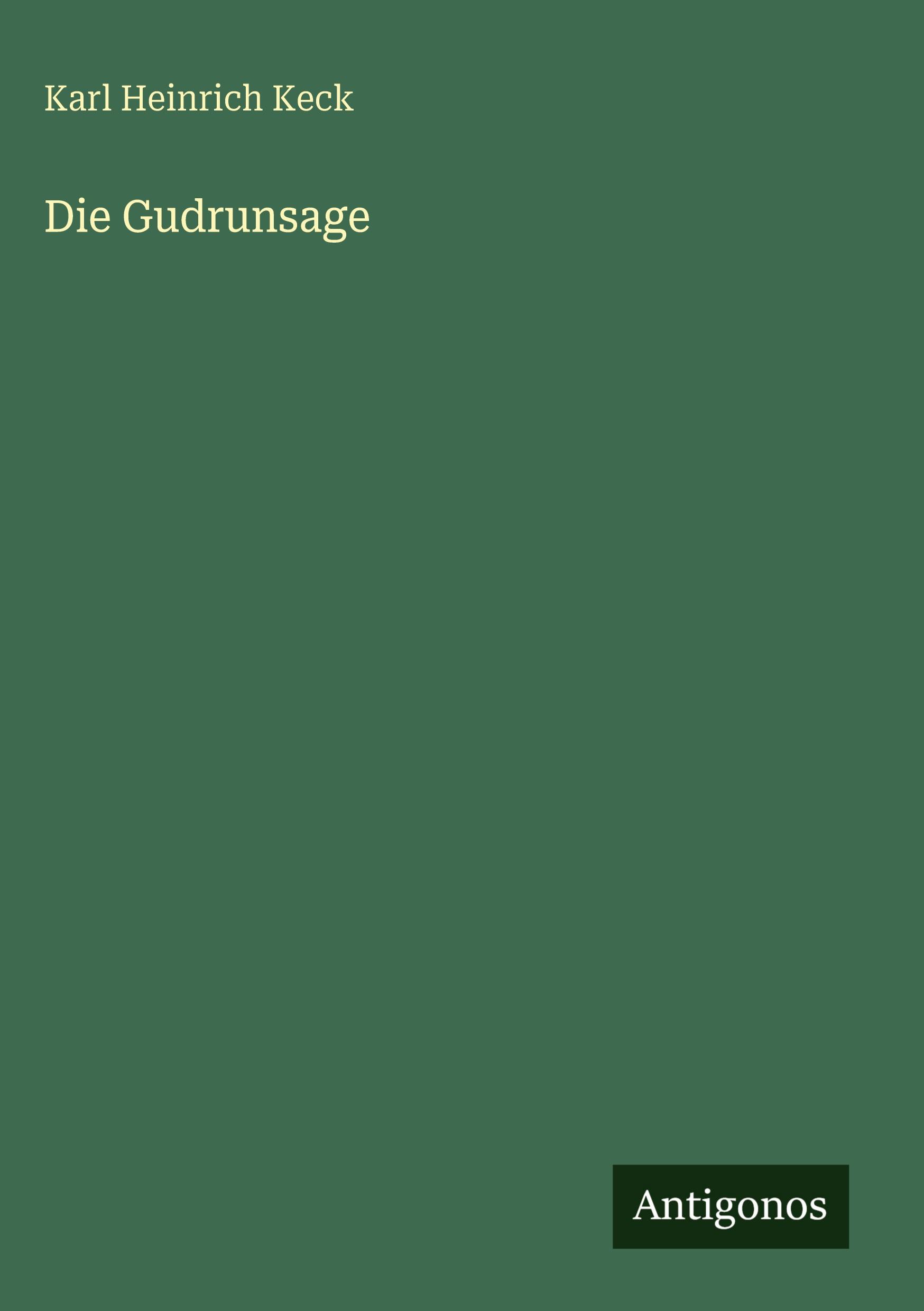 Vorderes Coverbild Die Gudrunsage