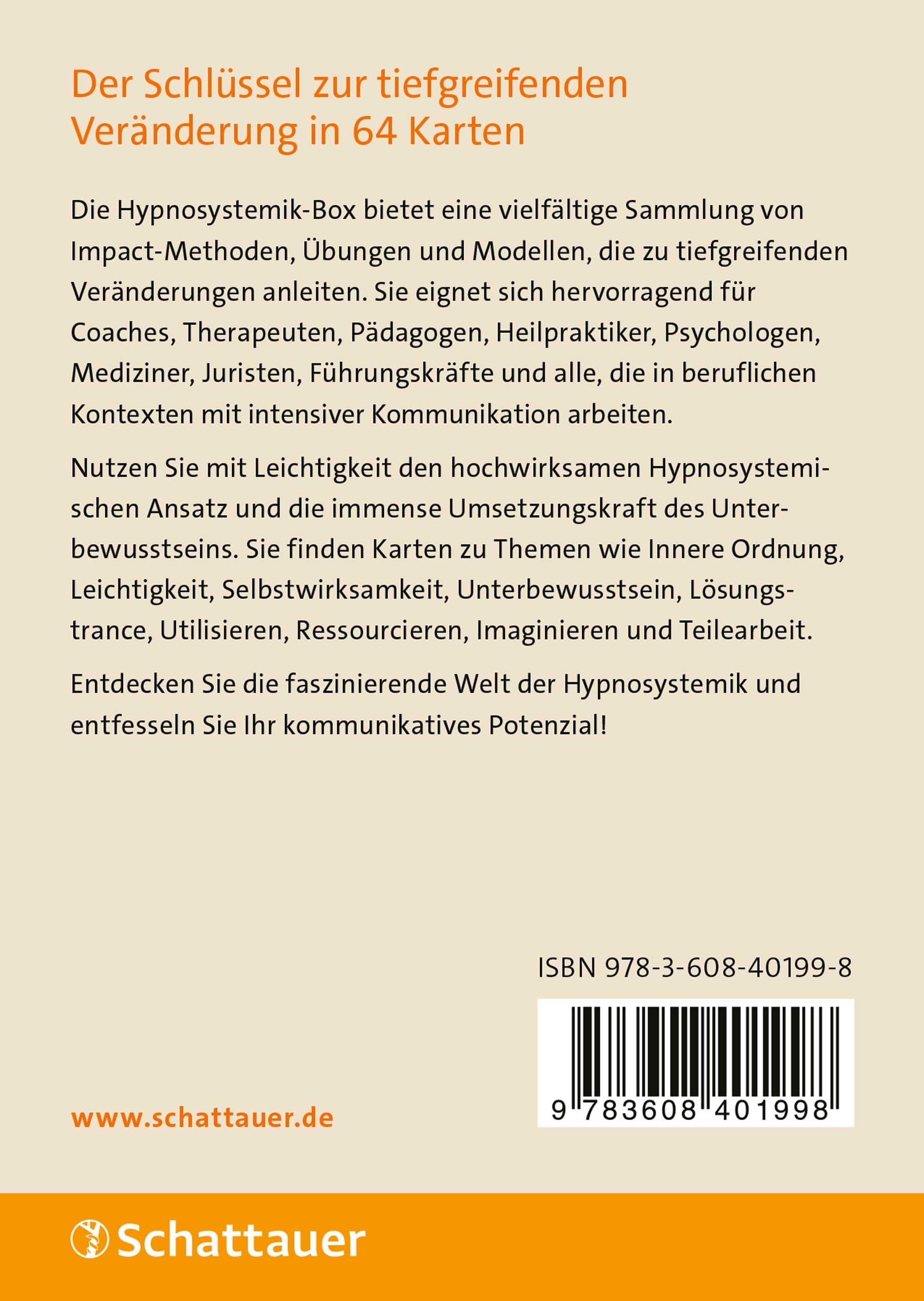Rückseitencover Hypnosystemisch wirksam
