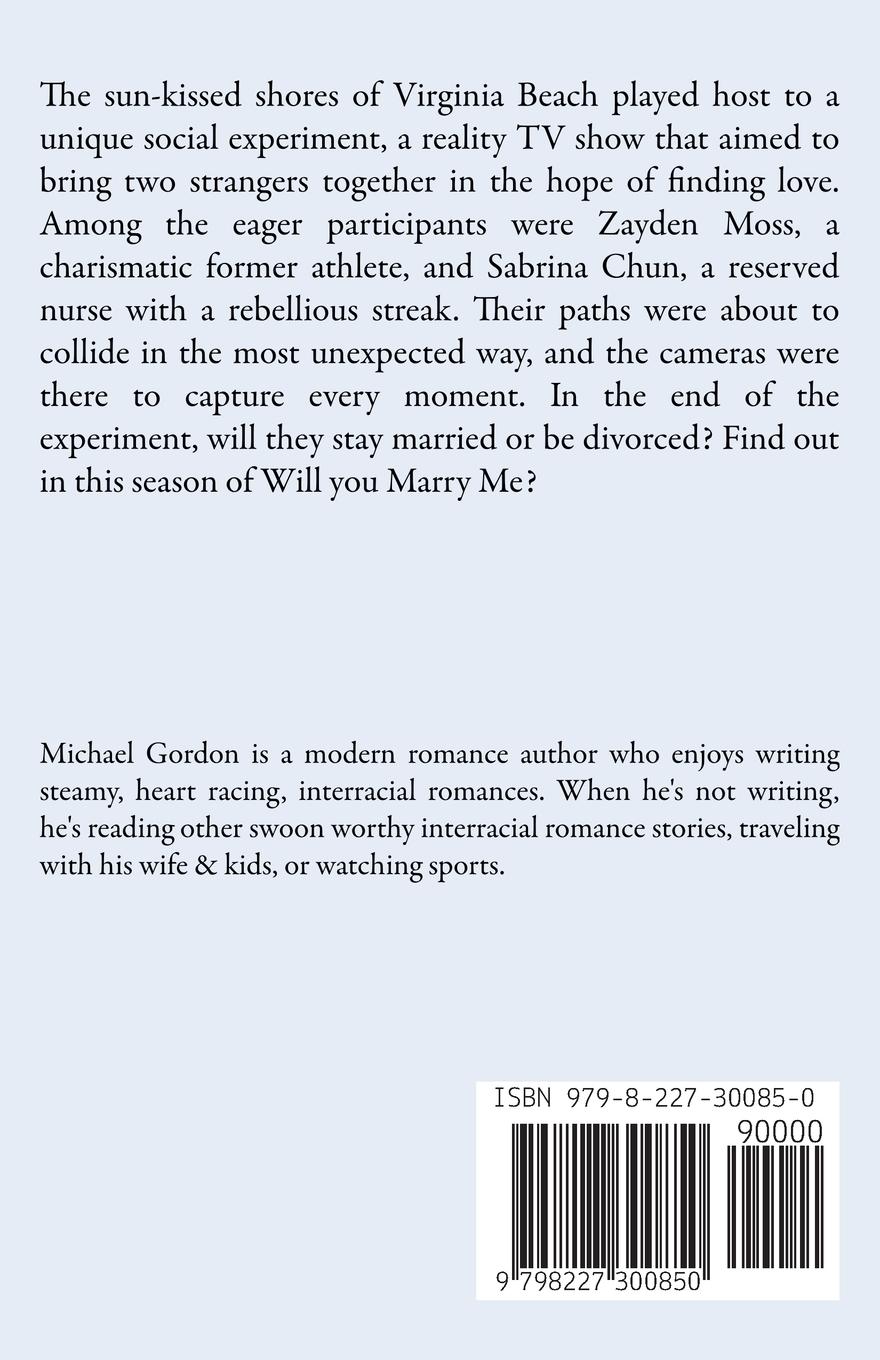 Rückseitencover Will You Marry Me?