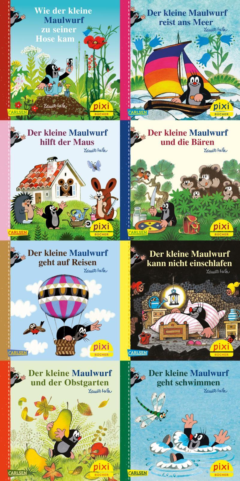 Vorderes Coverbild Pixi-8er-Set 256: Der kleine Maulwurf (8x1 Exemplar)