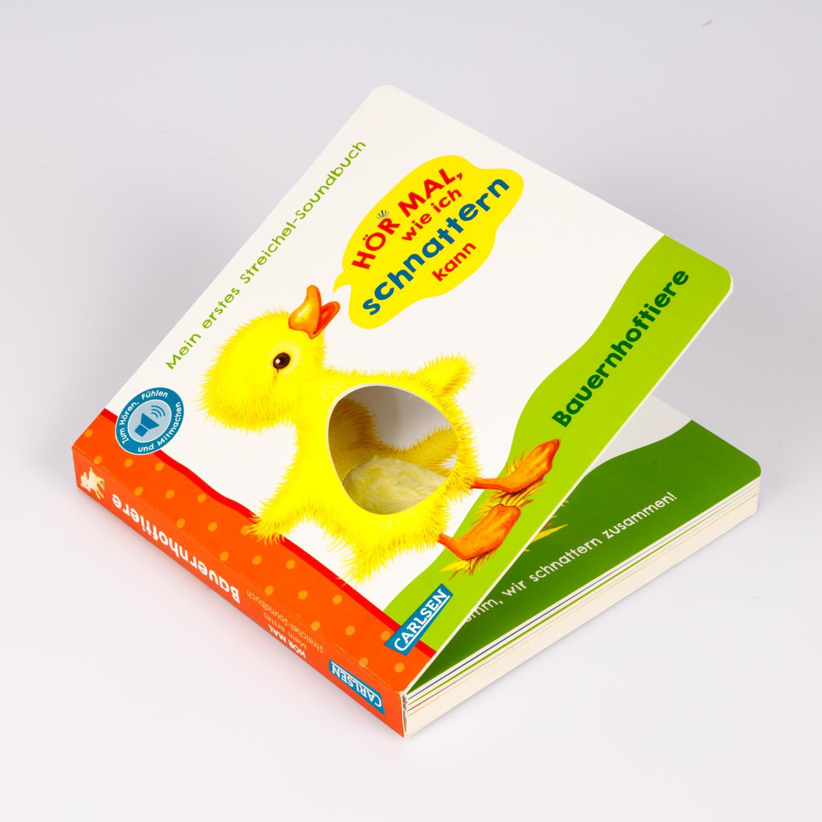 Beispielinhalt (Bild) Hör mal, wie ich schnattern kann (Mein erstes Streichel-Soundbuch 1)