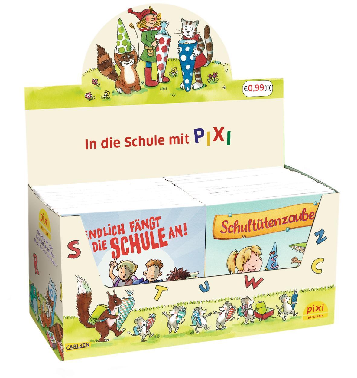 Beispielinhalt (Bild) Pixi-Box 304: In die Schule mit Pixi (8x8 Exemplare)