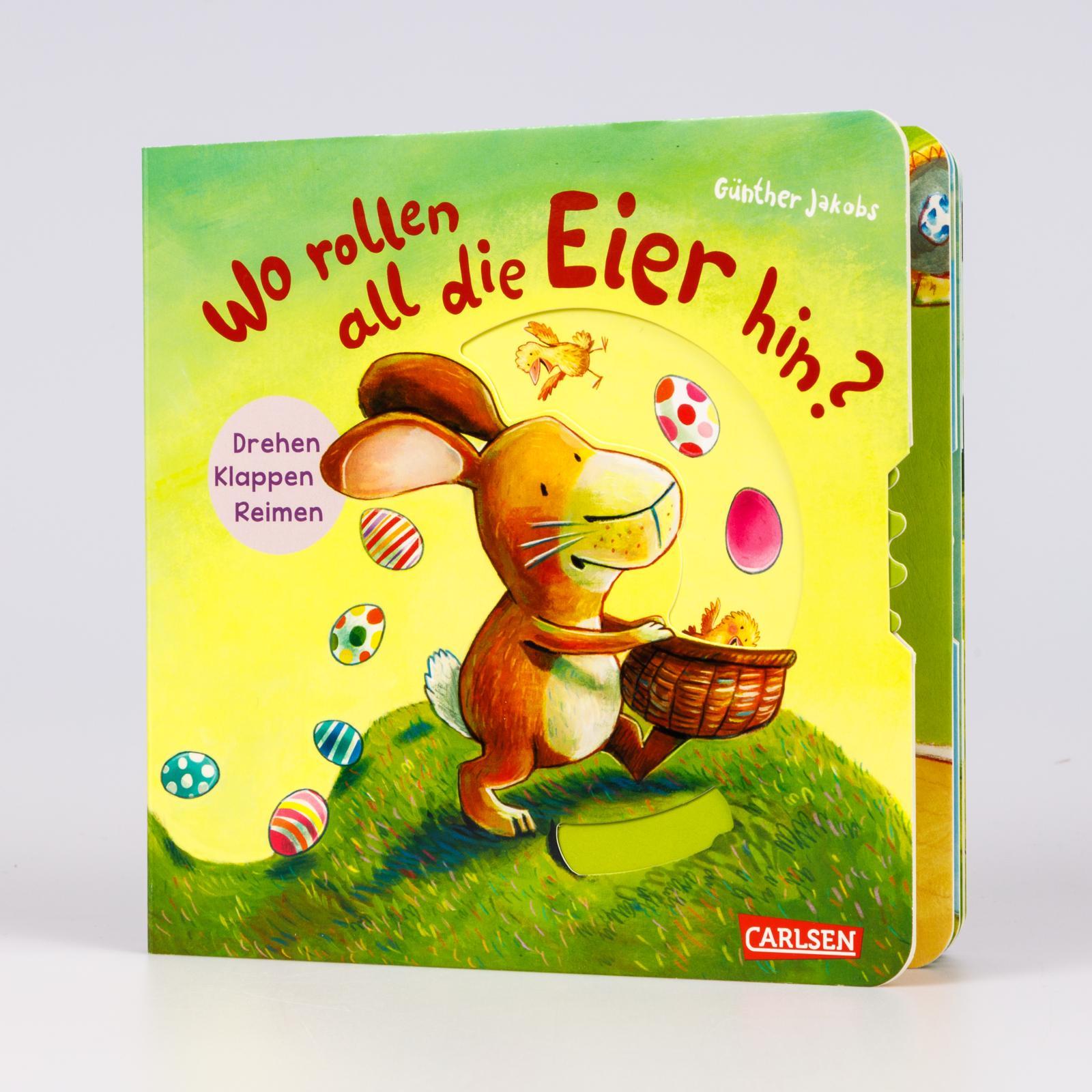 Beispielinhalt (Bild) Wo rollen all die Eier hin?