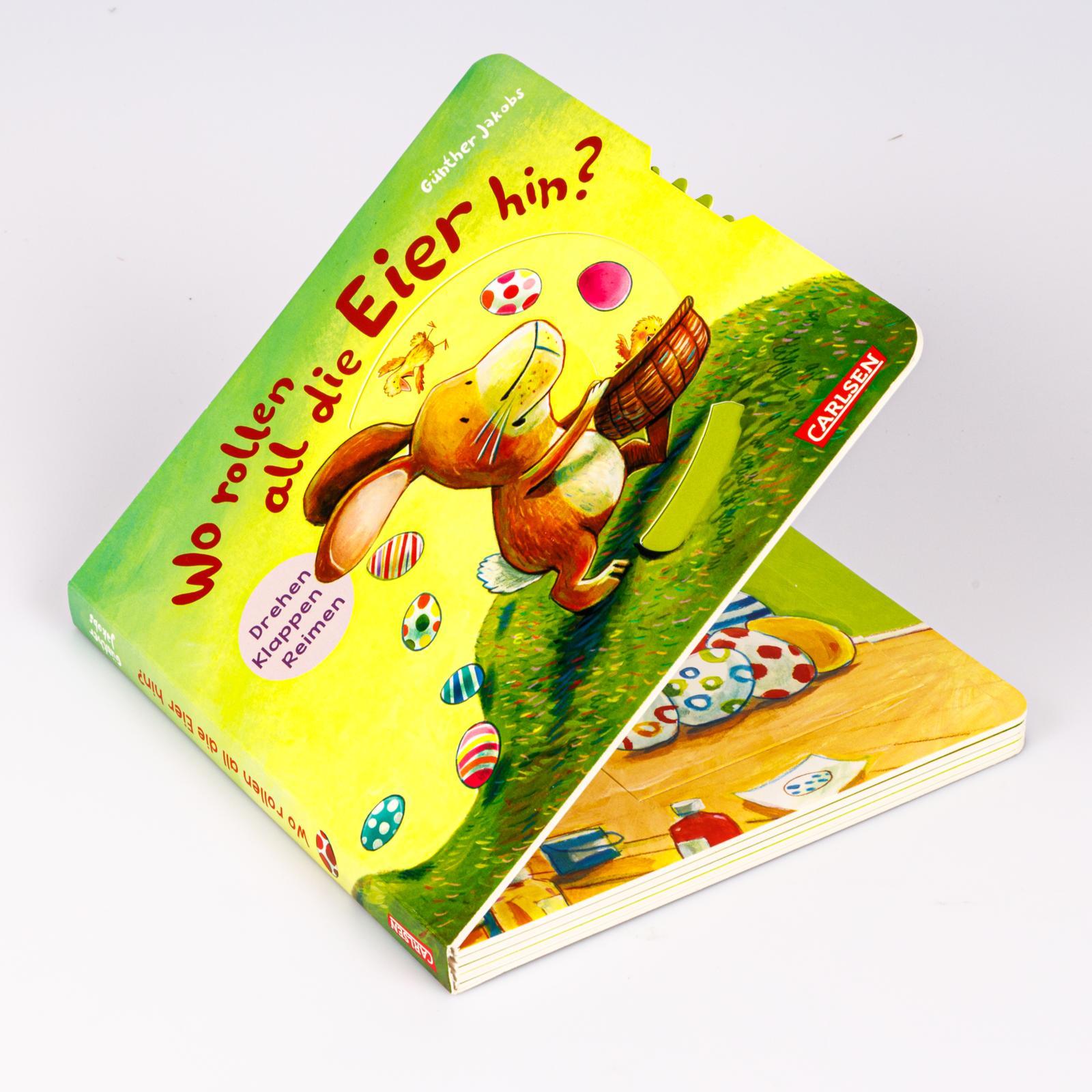 Beispielinhalt (Bild) Wo rollen all die Eier hin?