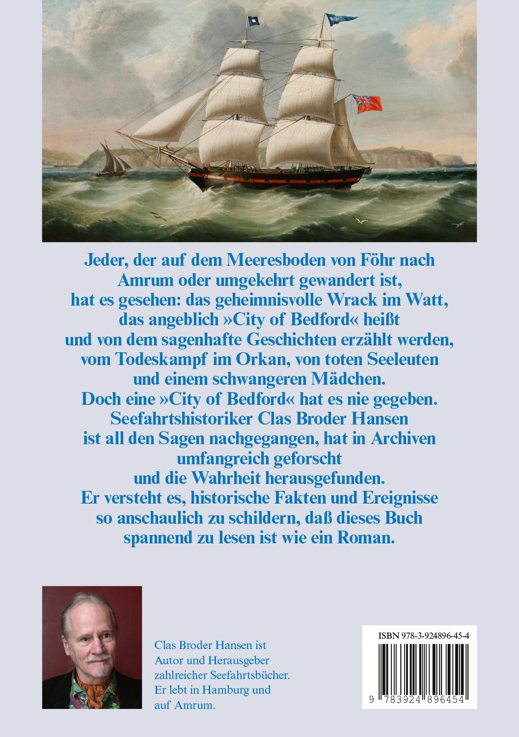 Rückseitencover Das geheimnisvolle Wrack im Watt zwischen Föhr und Amrum