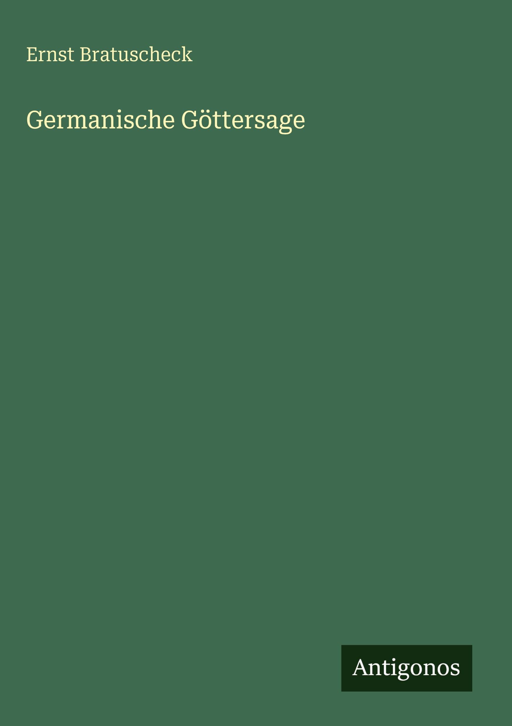 Vorderes Coverbild Germanische Göttersage