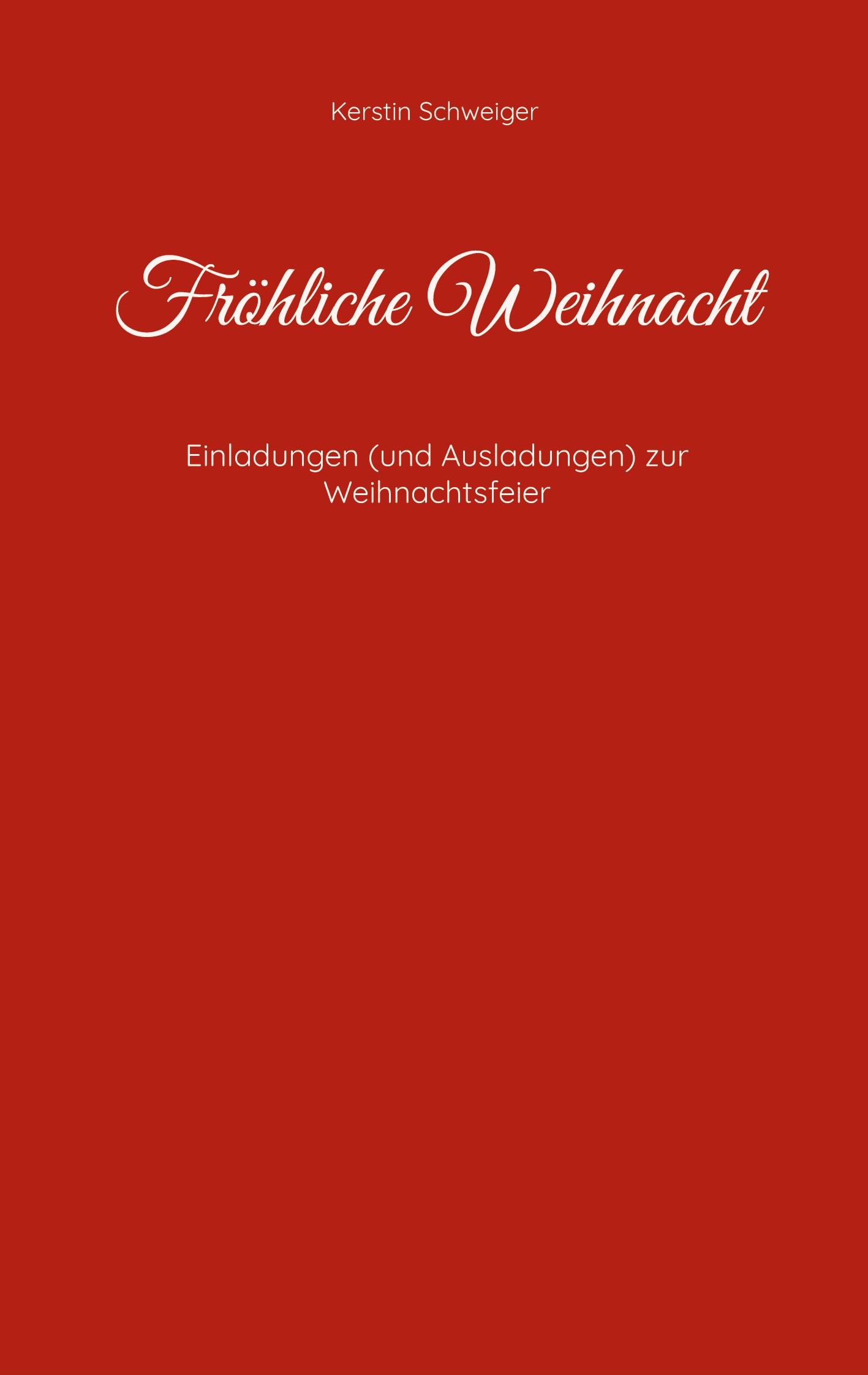 Vorderes Coverbild Fröhliche Weihnacht