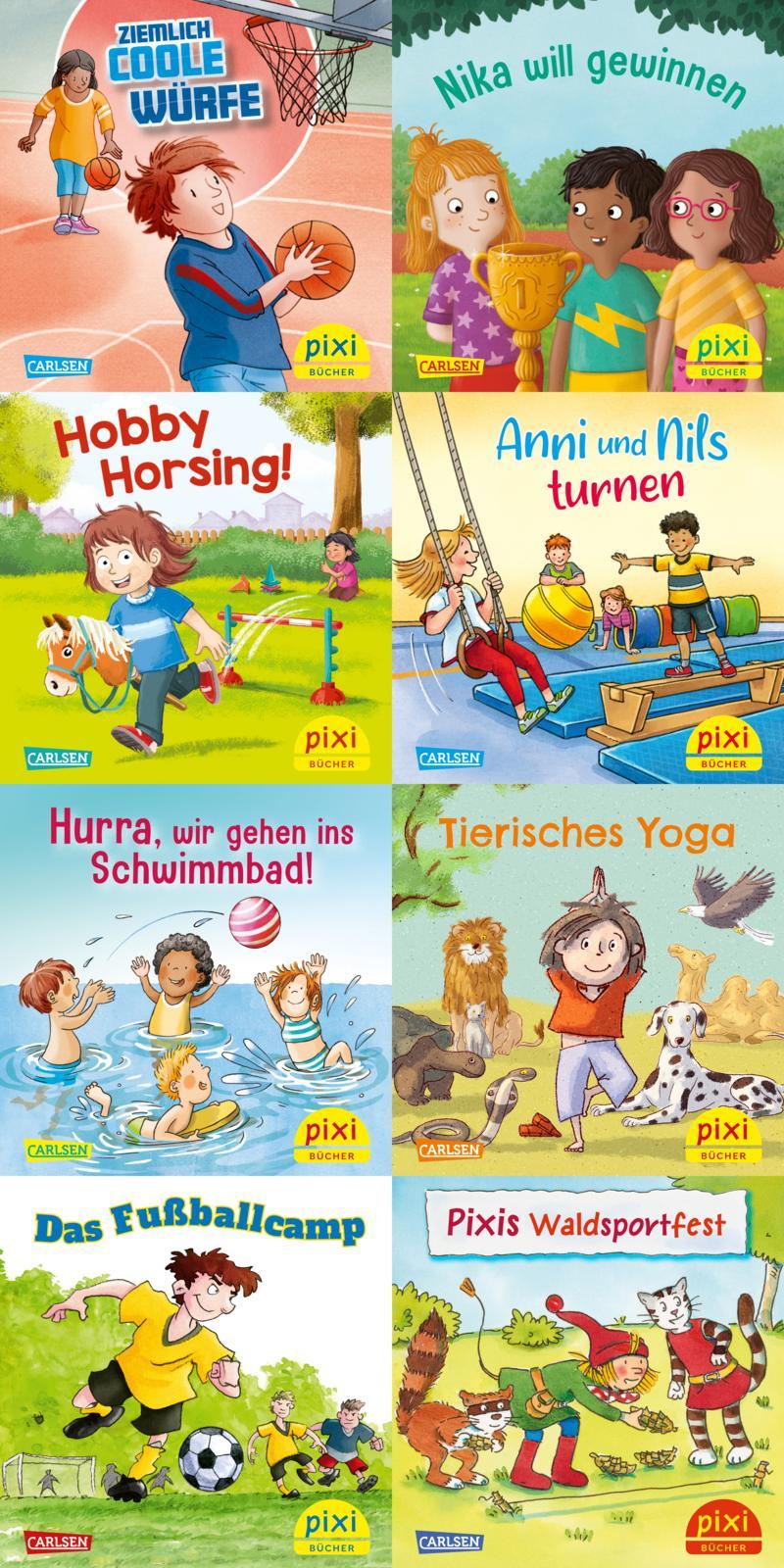 Vorderes Coverbild Pixi-8er-Set 305: Sport macht Spaß mit Pixi (8x1 Exemplar)